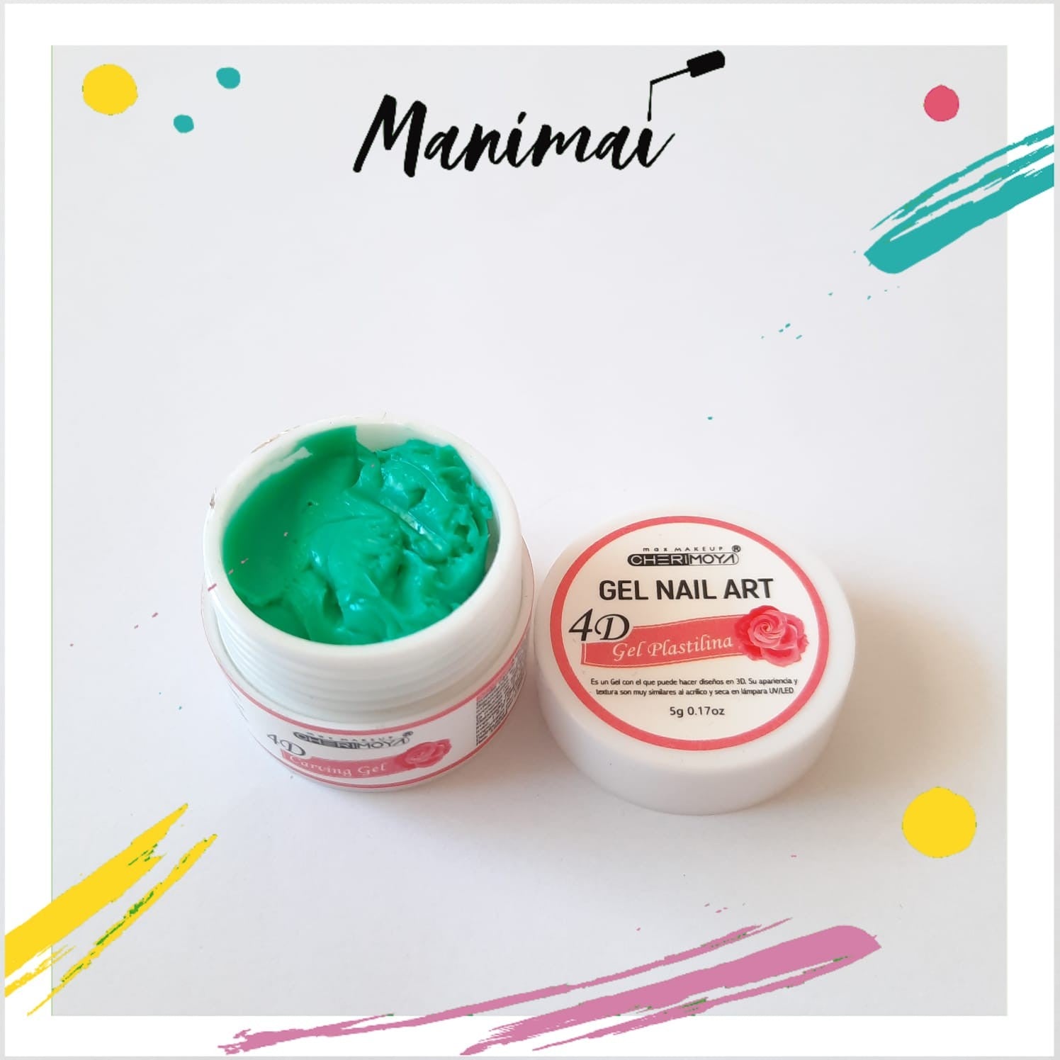 4D PLASTILINA AQUA 5 GR CHERIMOYA