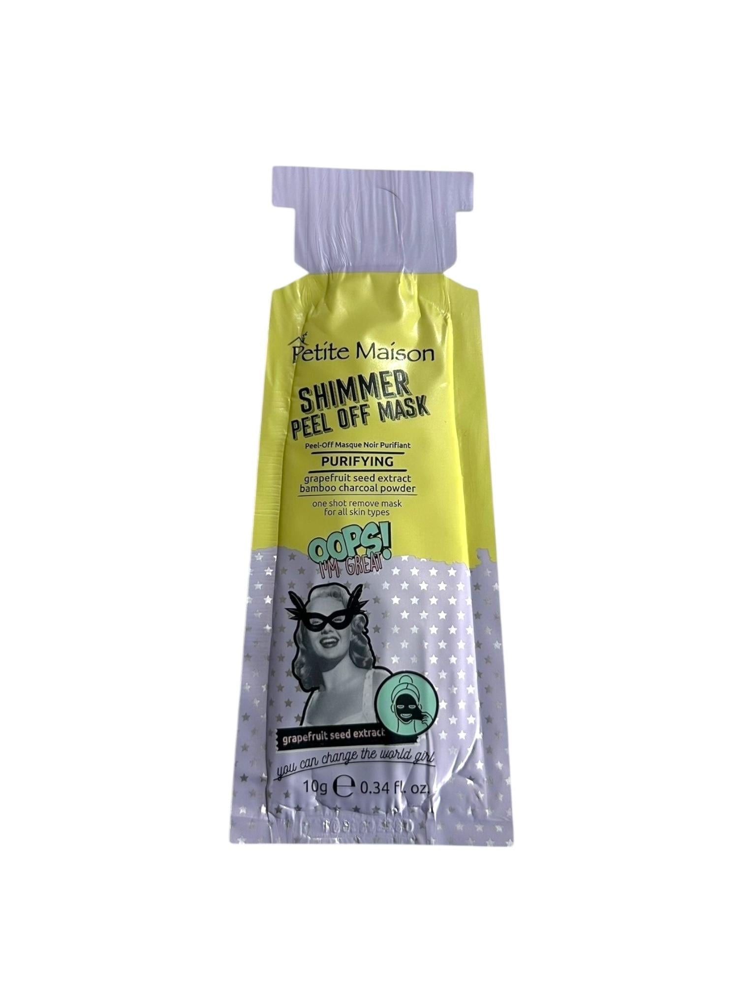 Mascarilla Facial Peel Off Limpia y Elimina Poros Purifying 10Gr Petite Maison