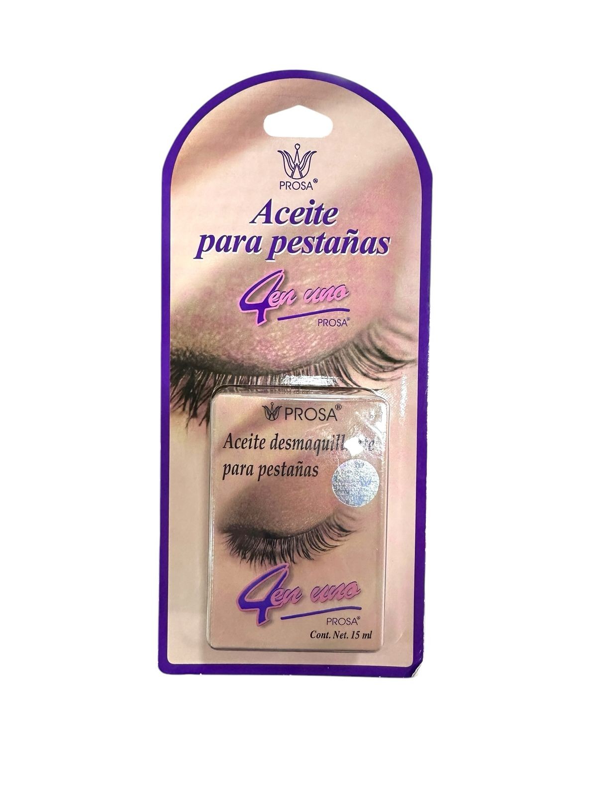 Aceite Fortalecedor y Desmaquillante Para Pestañas 15ml Prosa