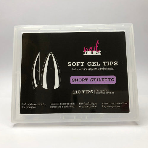 Soft Gel Tips Short Stiletto 110 UD Nail Pro