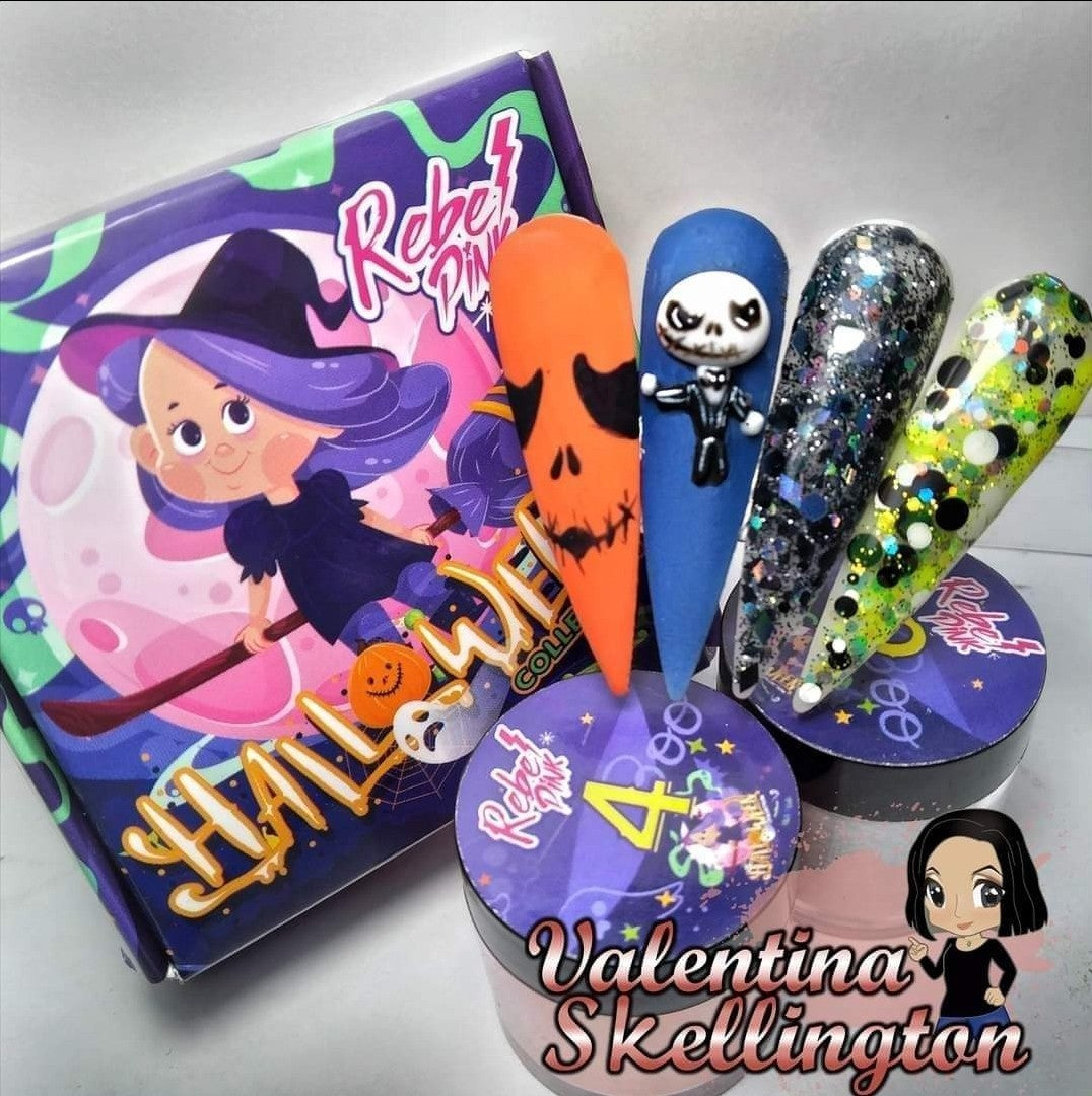 Colección Polimeros Halloween Rebel Pink 4ud Wapizima