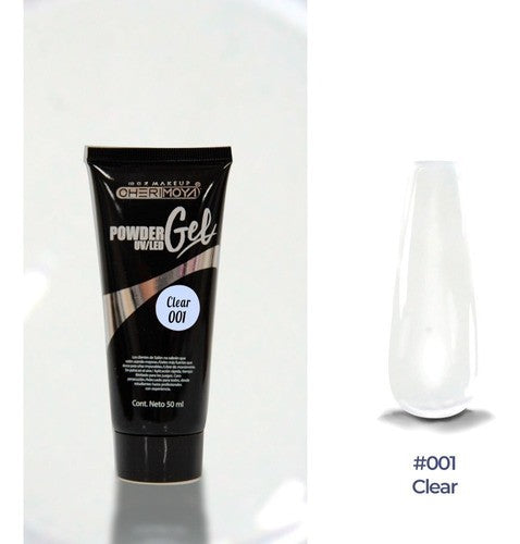 Powder gel clear 001 (polygel) 50gr Cherimoya