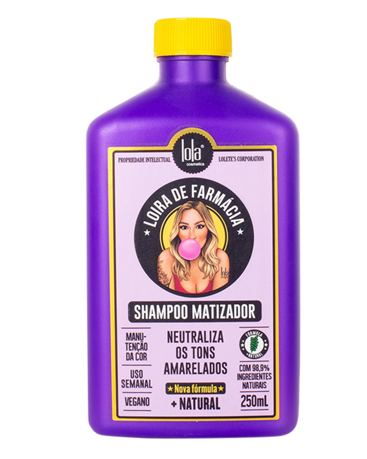 Shampoo Matizador Rubia de Farmacia 250ml Lola Cosmetics