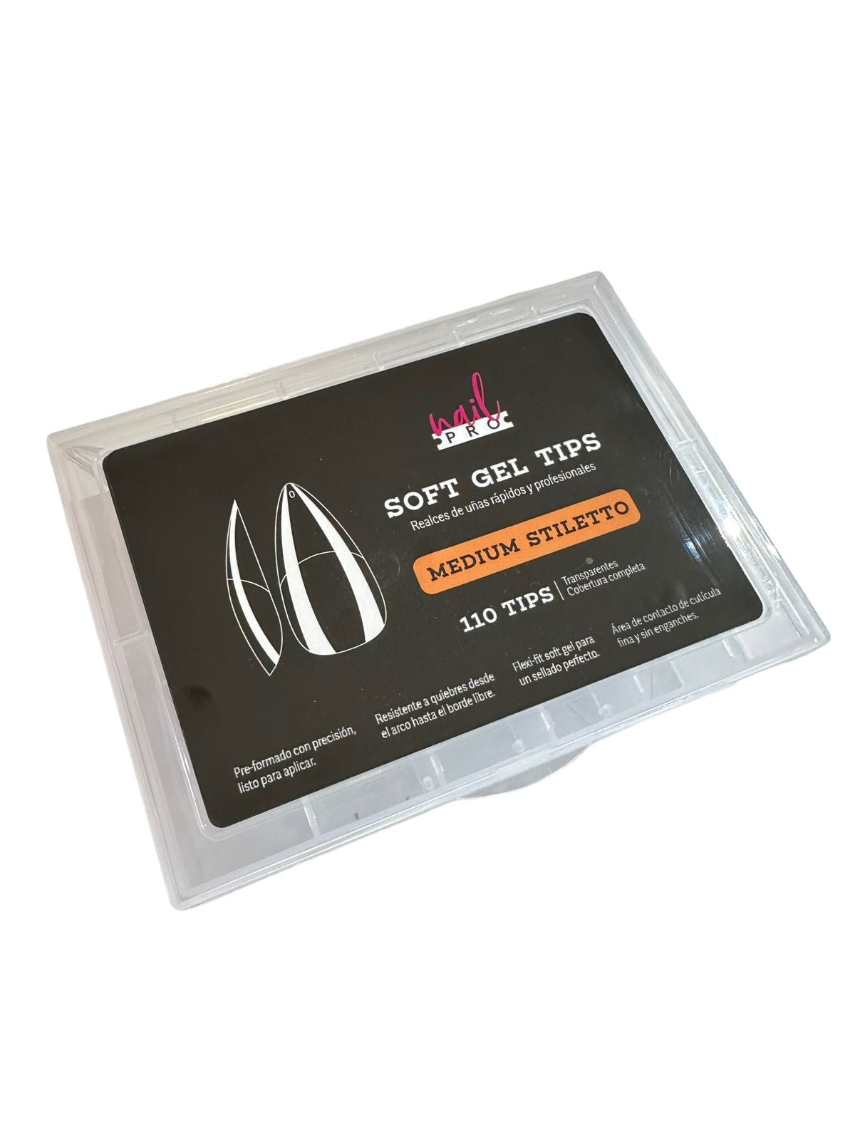 Soft Gel Tips Medium Stiletto 110 UD Nail Pro
