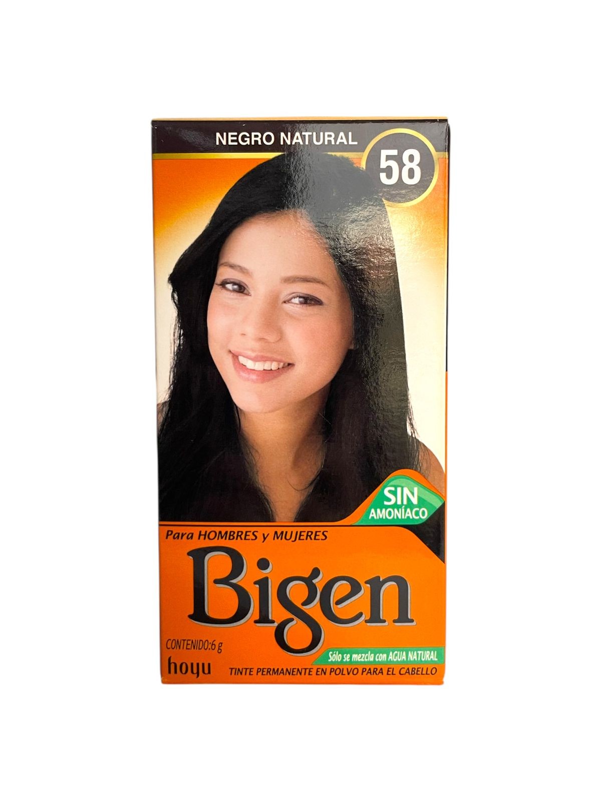 Tinte Permanente En Polvo 58 Negro Natural Bigen