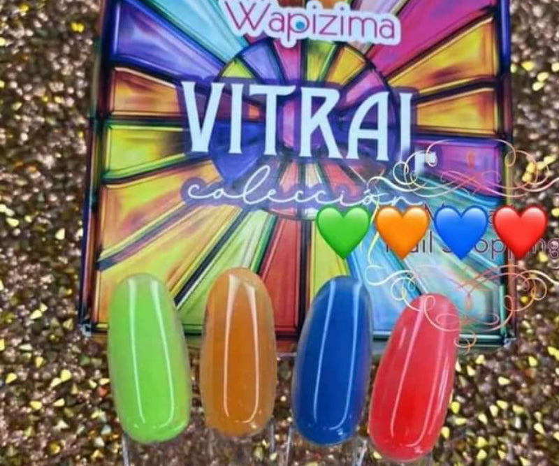 Colección Polimeros Vitral 4ud Wapizima