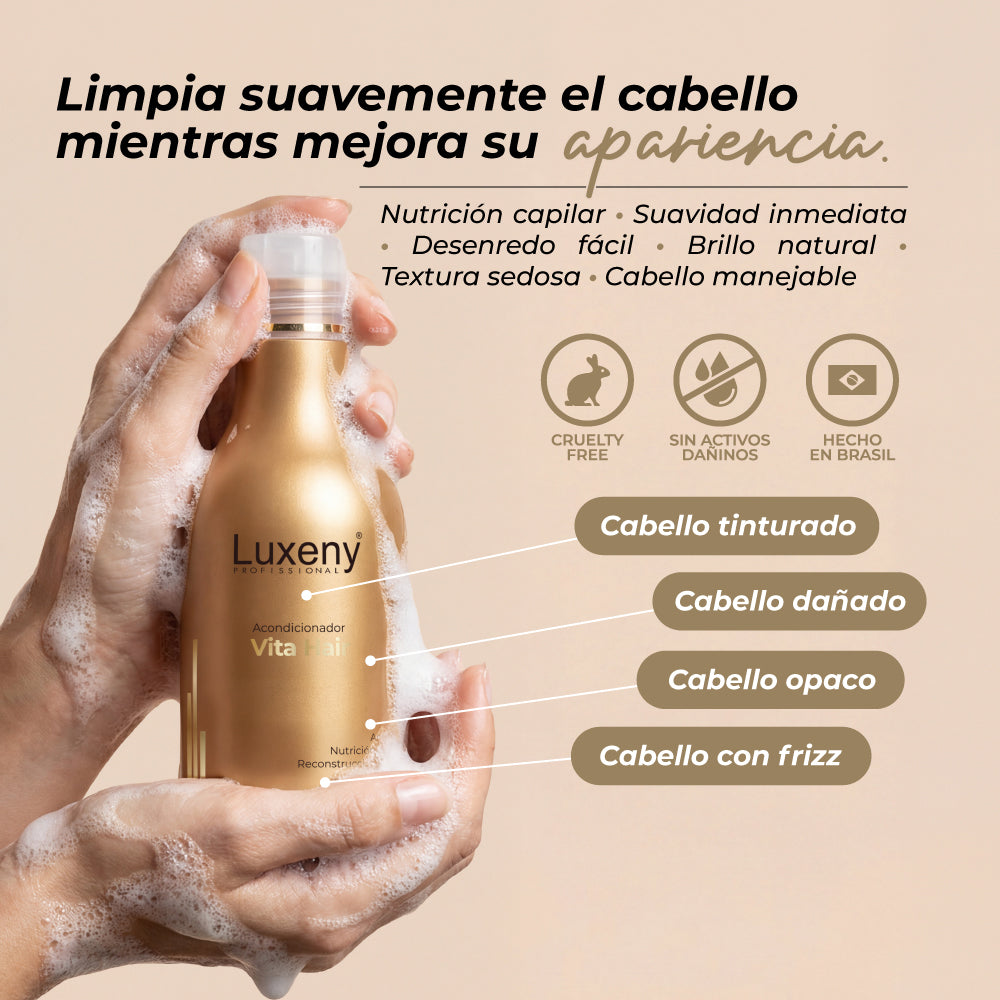 Acondicionador Reconstrucción Vita Hair 300ml Luxeny