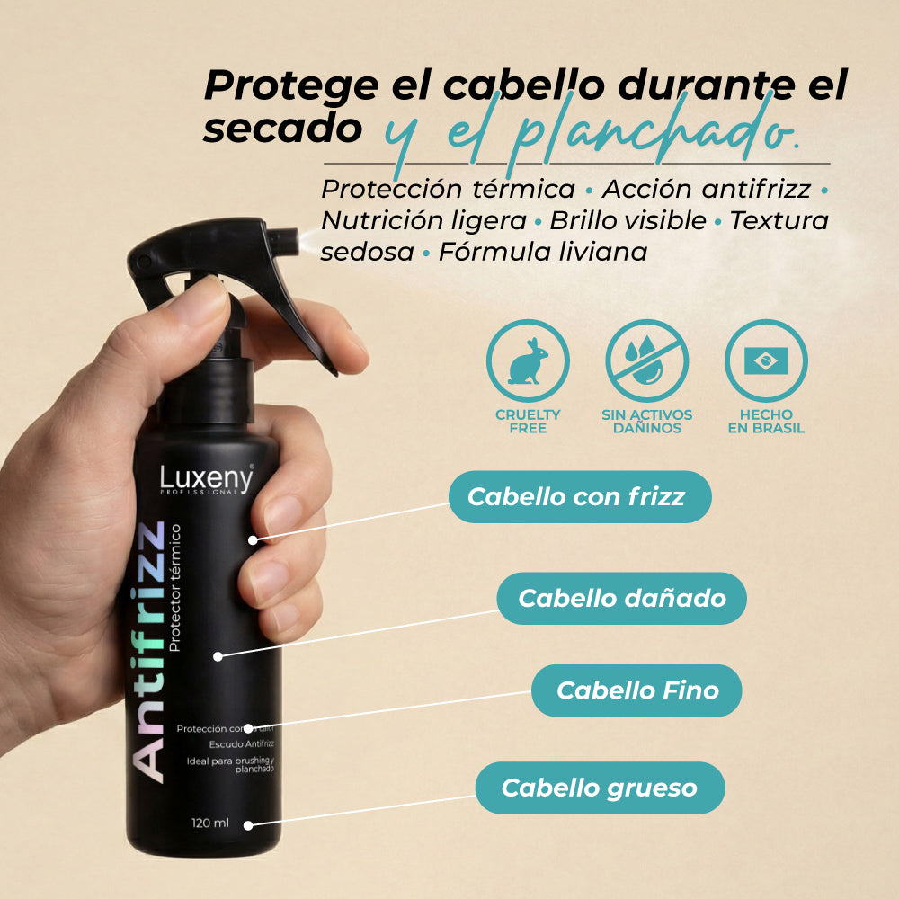 Protector Térmico Antifrizz 120ml Luxeny