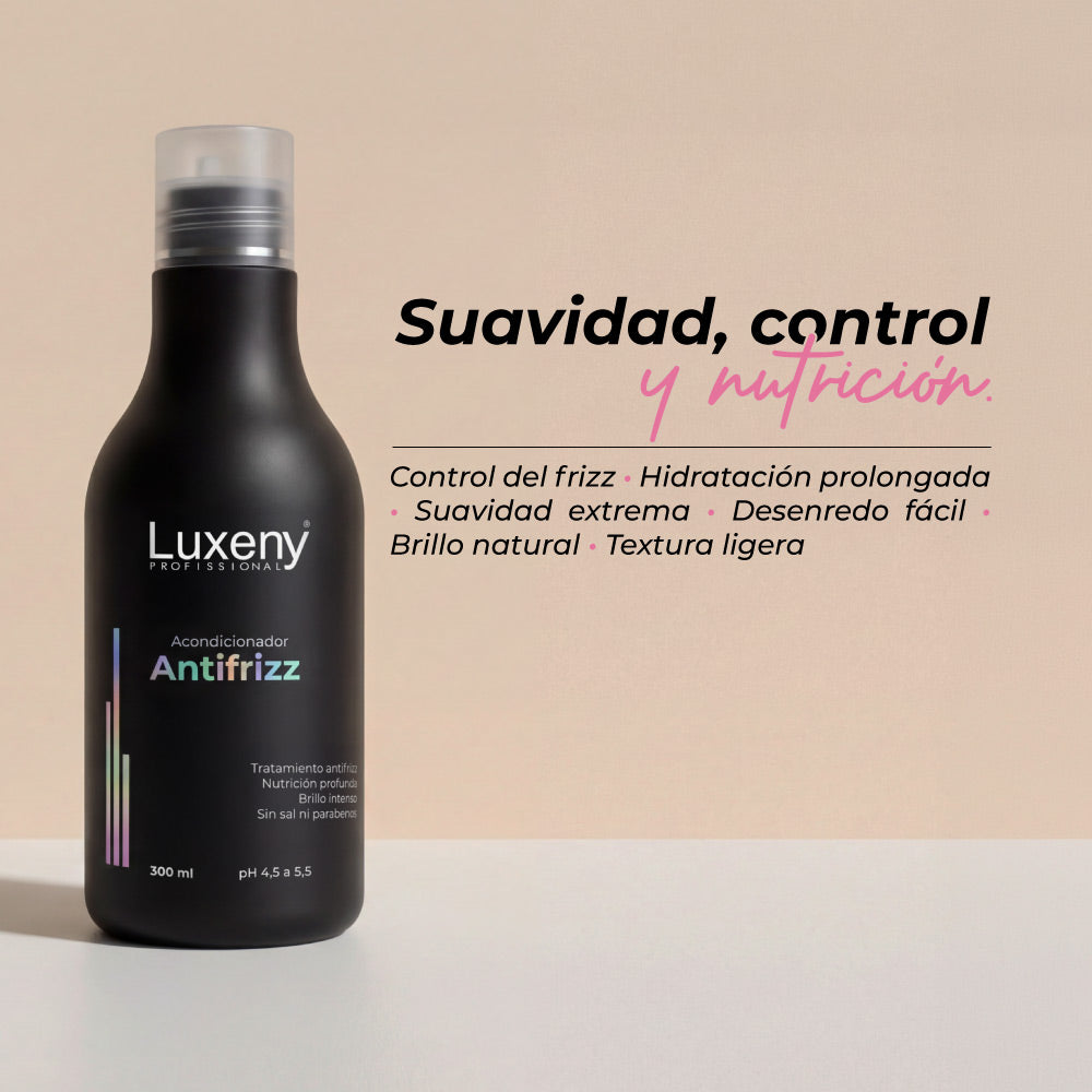 Acondicionador Antifrizz 300ml Luxeny