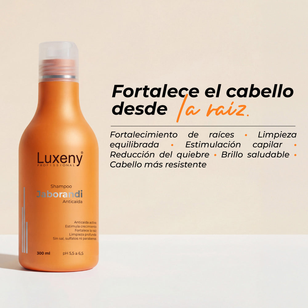Shampoo Anticaída Jaborandi 300ml Luxeny