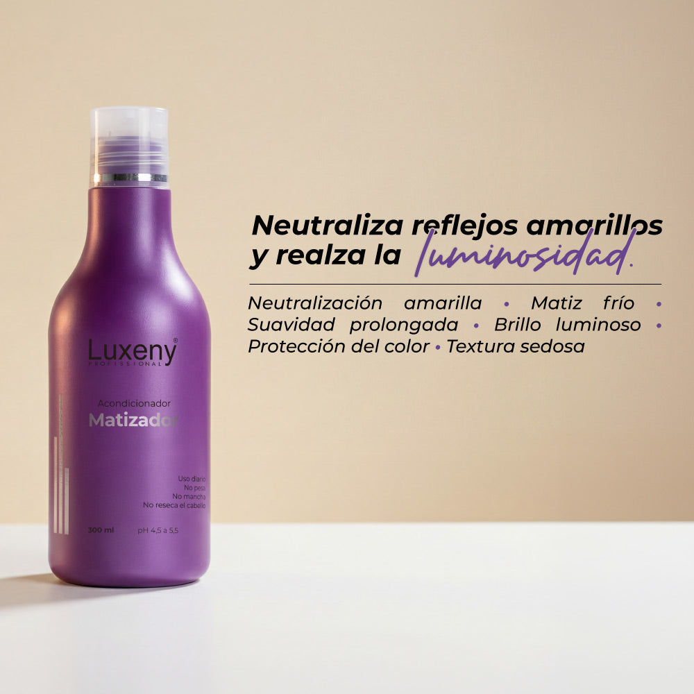 Acondicionador Matizador Platinum 300ml Luxeny