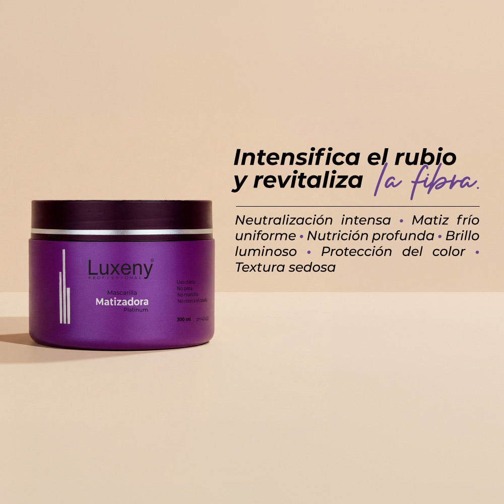 Mascara Matizadora Platinum 300ml Luxeny