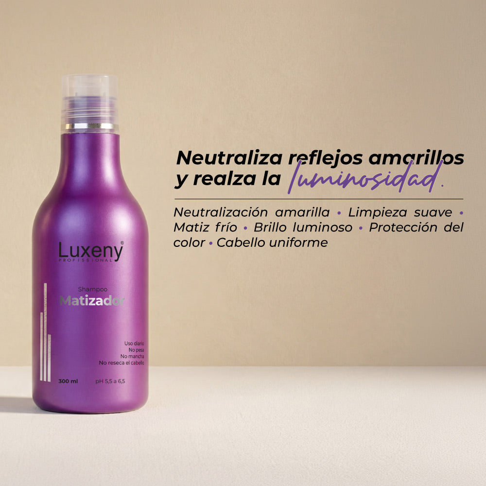 Shampoo Matizador Platinum 300ml Luxeny