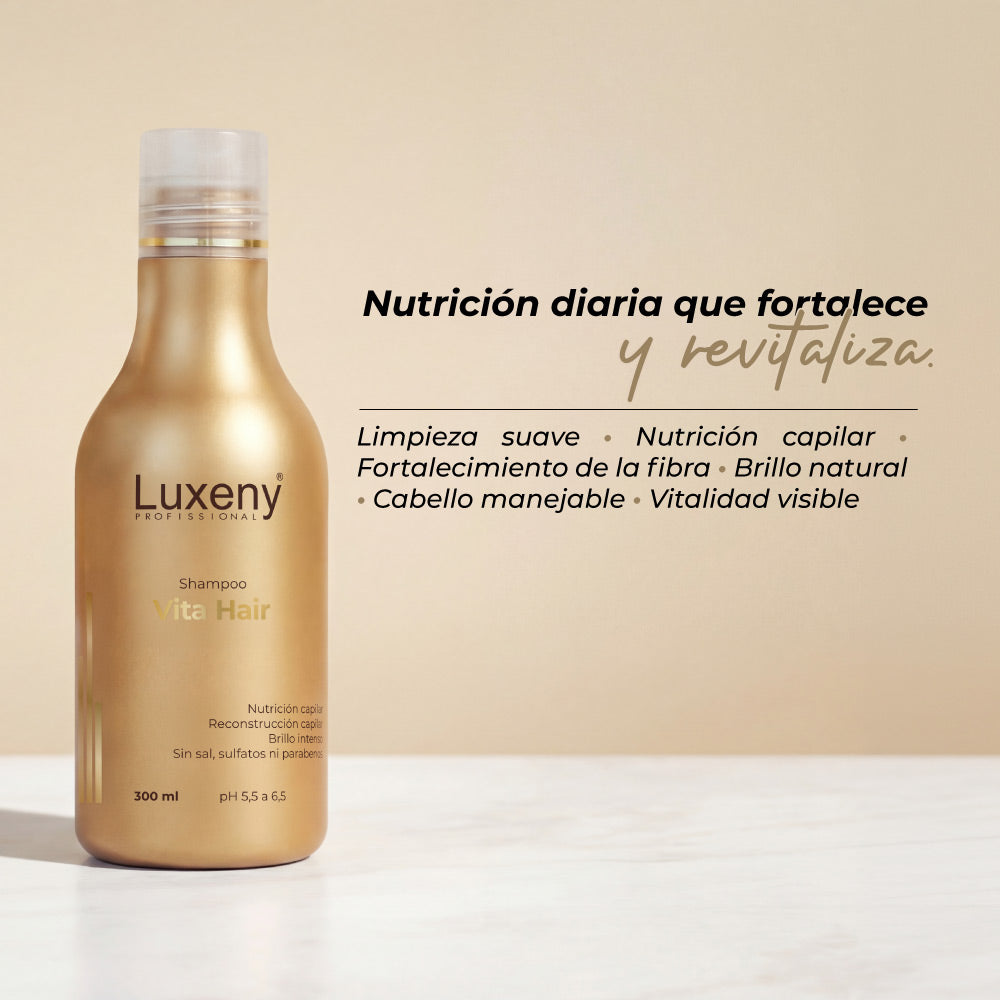 Shampoo Reconstrucción Vita Hair 300ml Luxeny