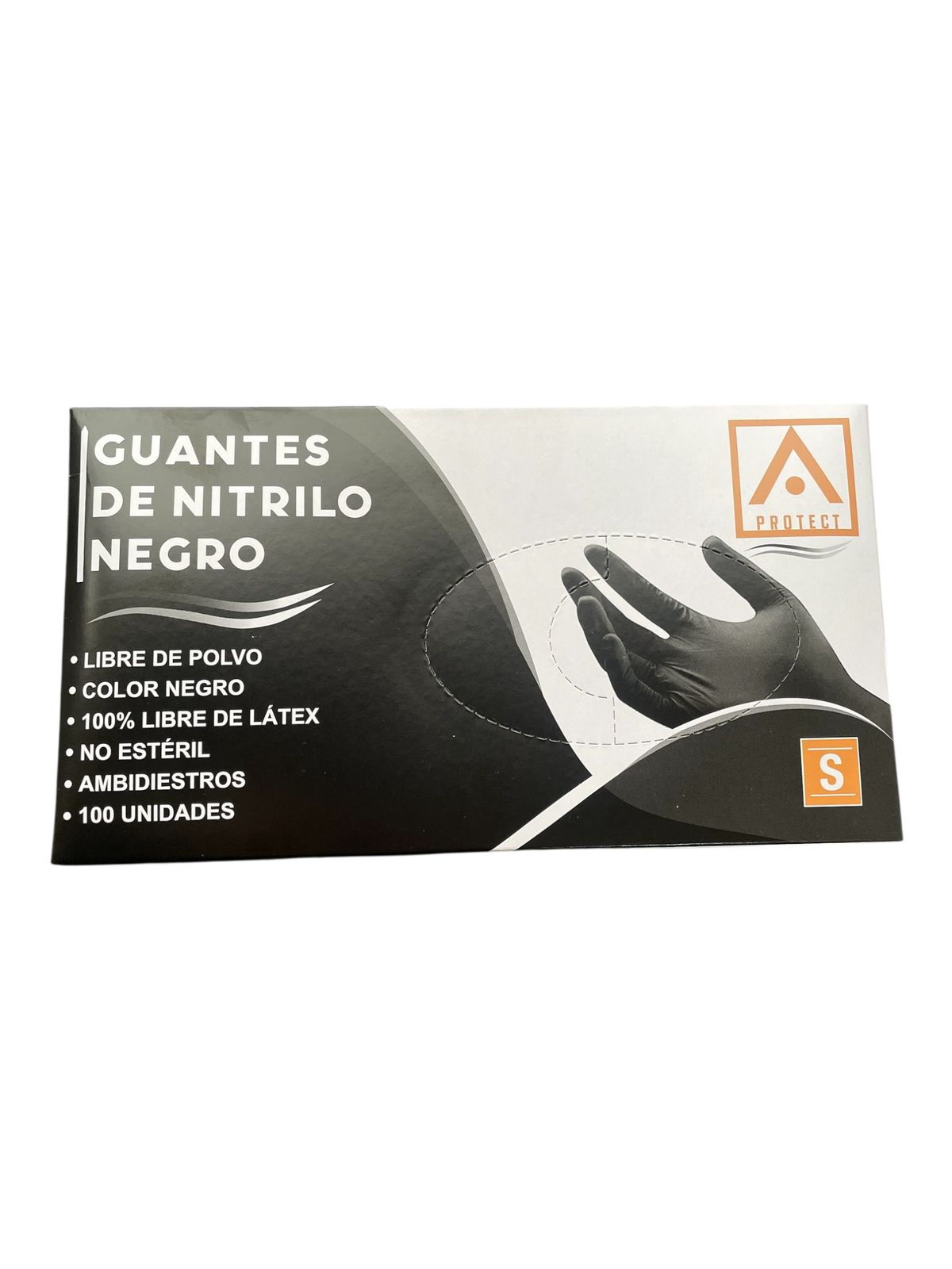 Guantes De Nitrilo Negro S Protect