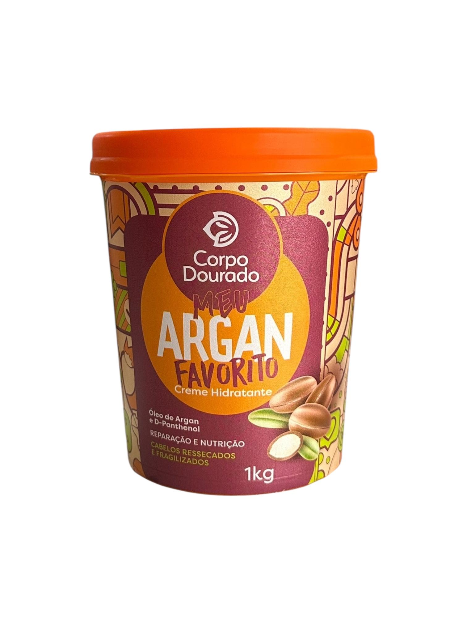 Crema capilar Meu Argan Favorito 1Kl Corpo Dourado