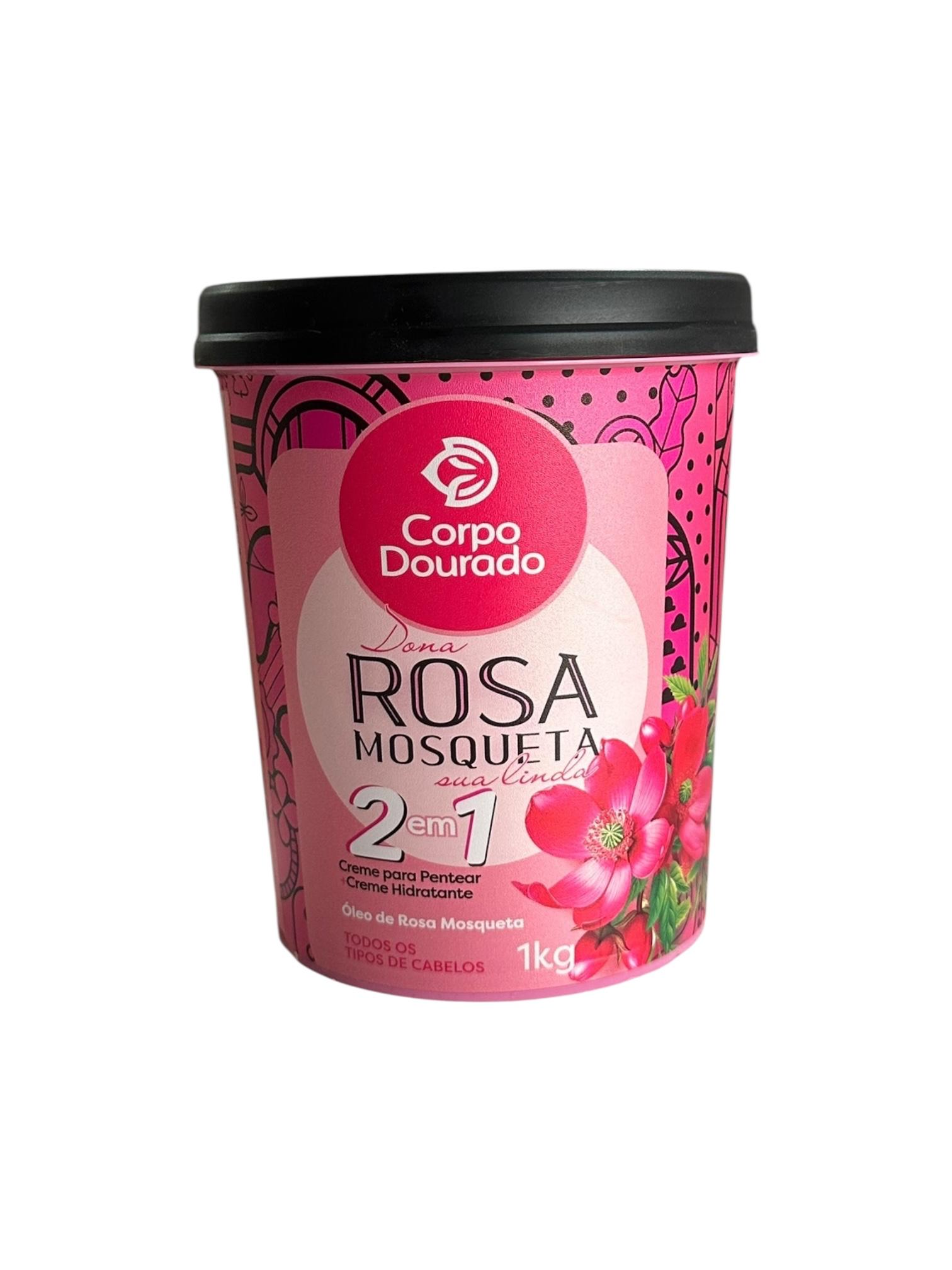 Crema Capilar de Rosa Mosqueta 1Kl Corpo Dourado