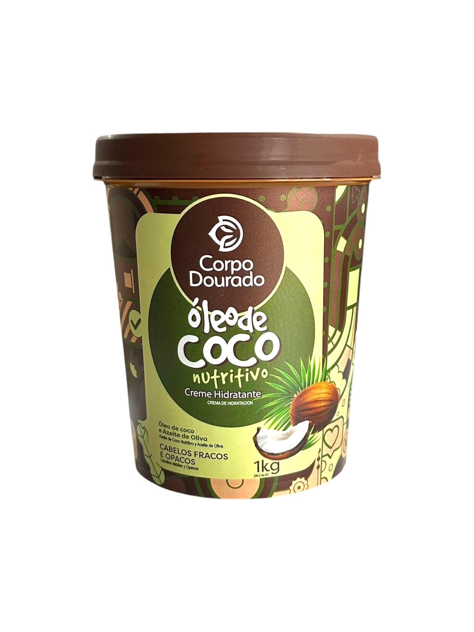 Crema Capilar Oleo De Coco 1Kl Corpo Dourado