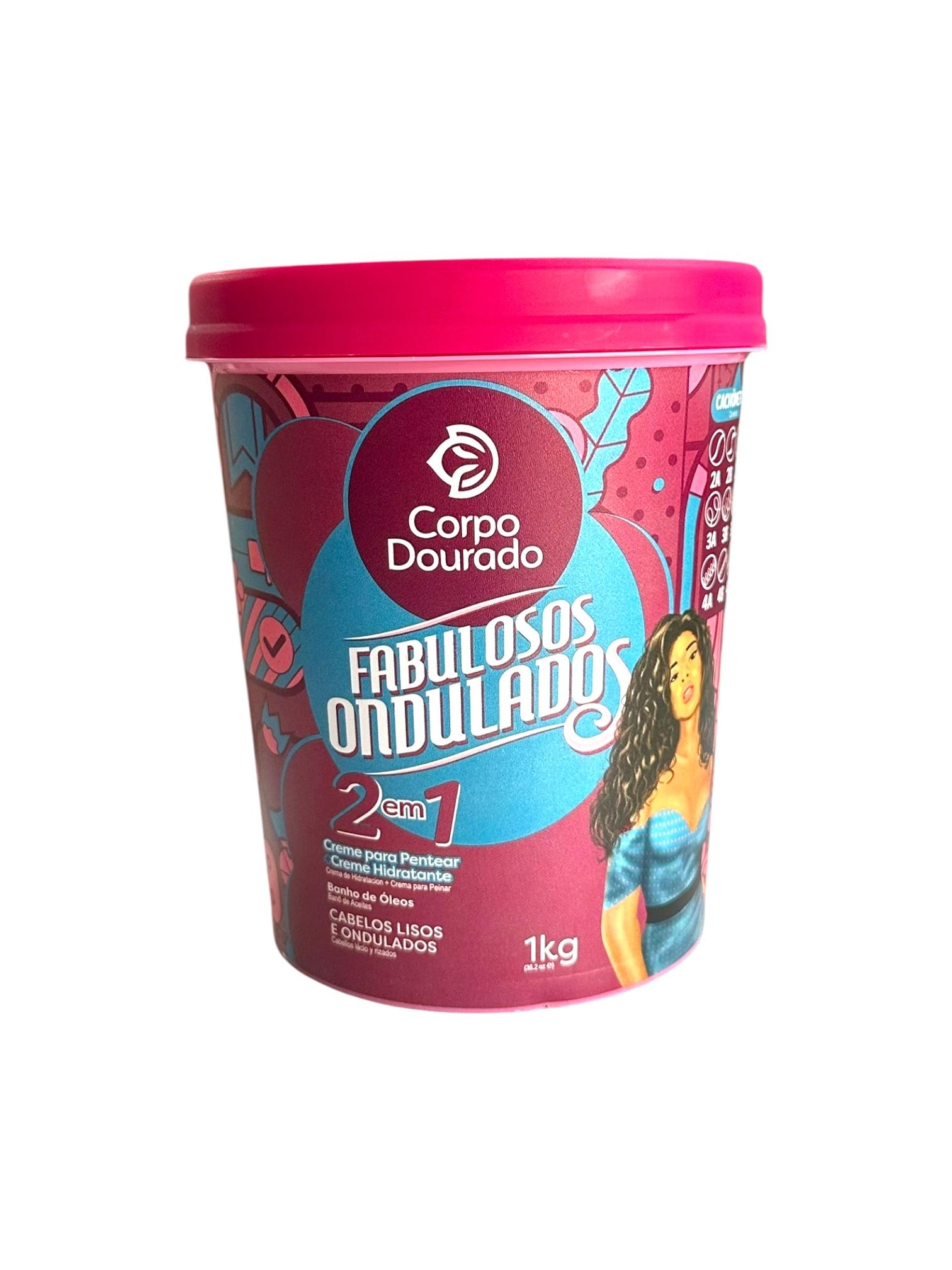 Crema Capilar de Fabulosos Ondulados 1Kl Corpo Dourado
