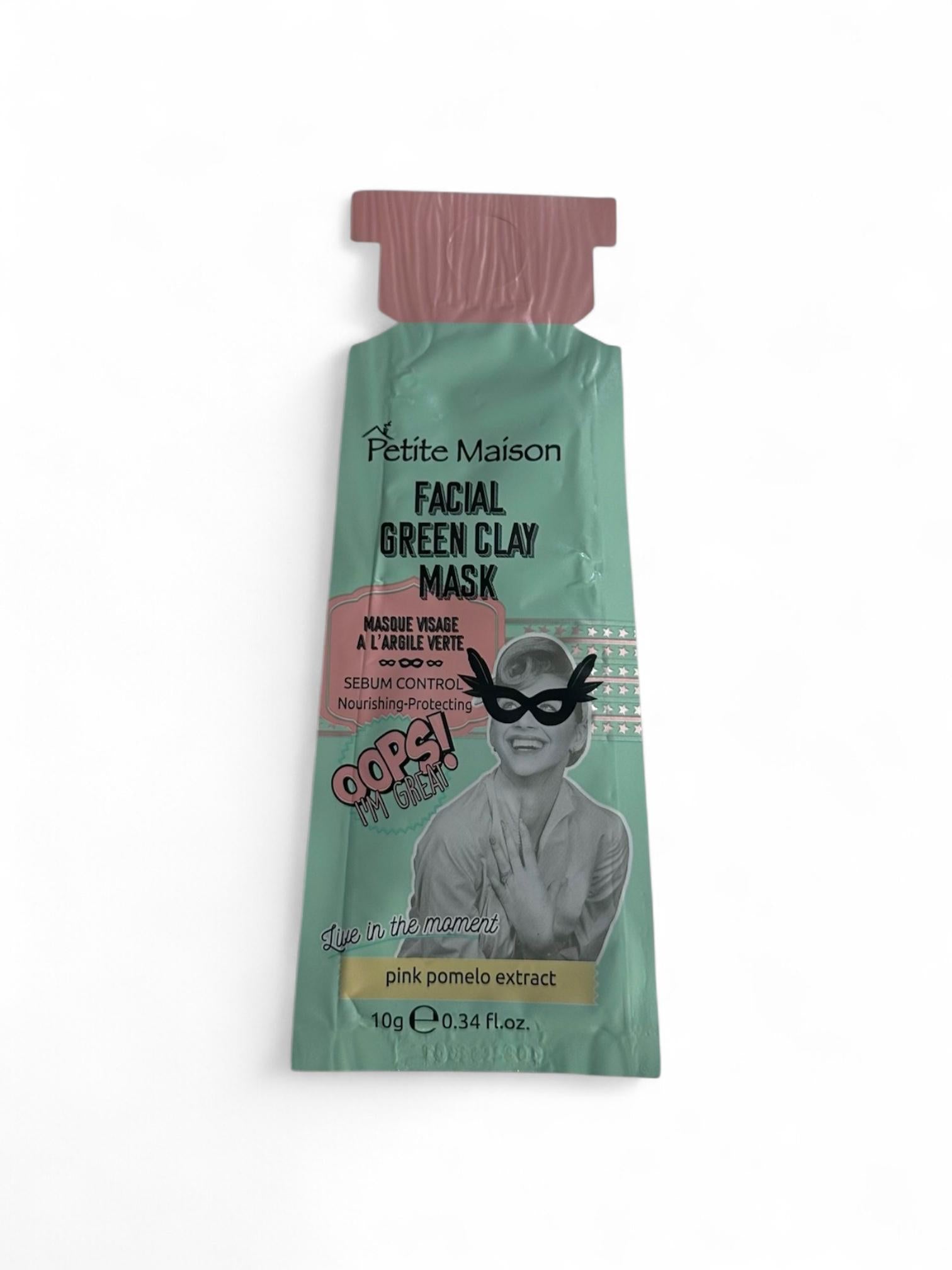 Mascarilla Facial Con Arcilla Green Clay 10Gr Petite Maison