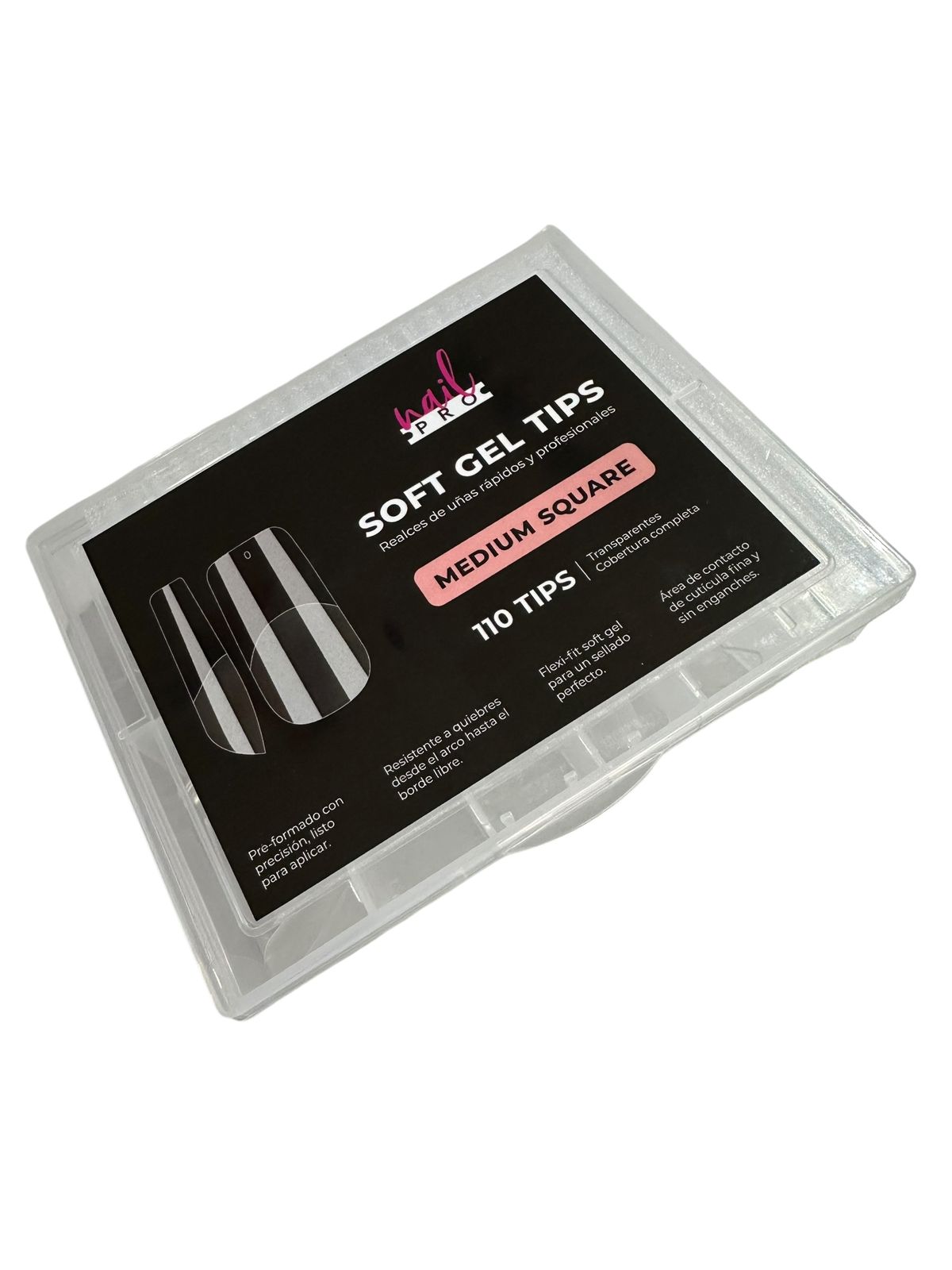 Soft Gel Tips Medium Square 110 UD Nail Pro