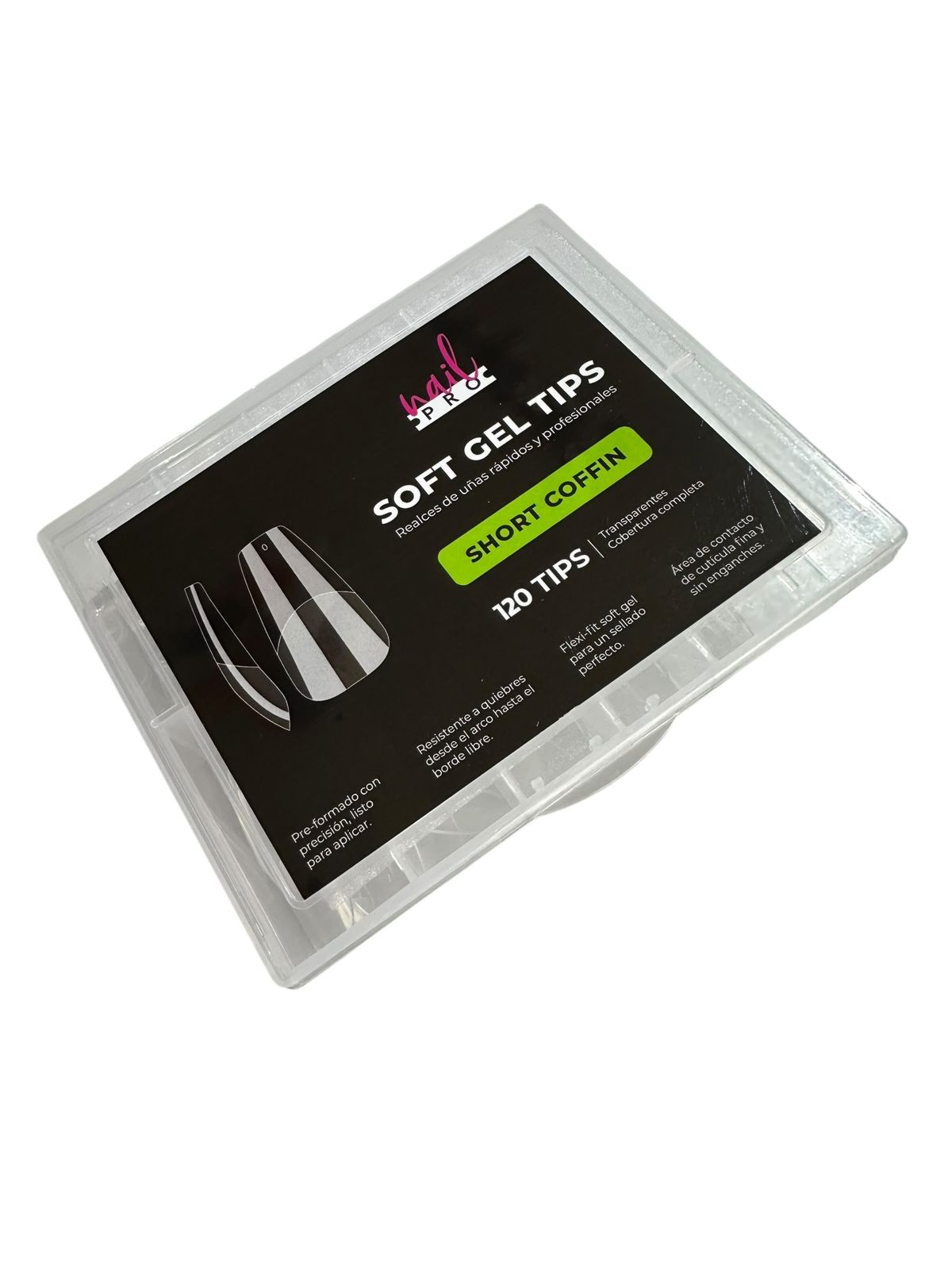 Soft Gel Tips Short Coffin 110 UD Nail Pro