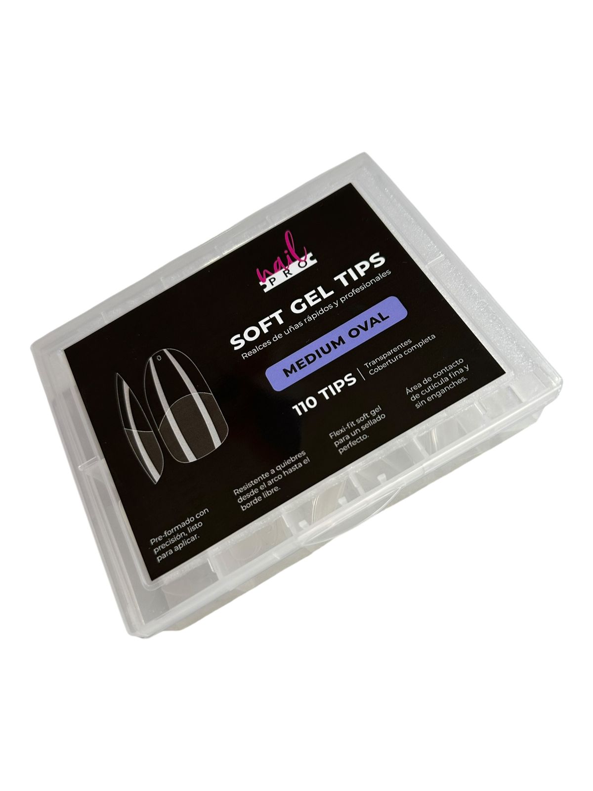 Soft Gel Tips Medium Oval 110 UD Nail Pro