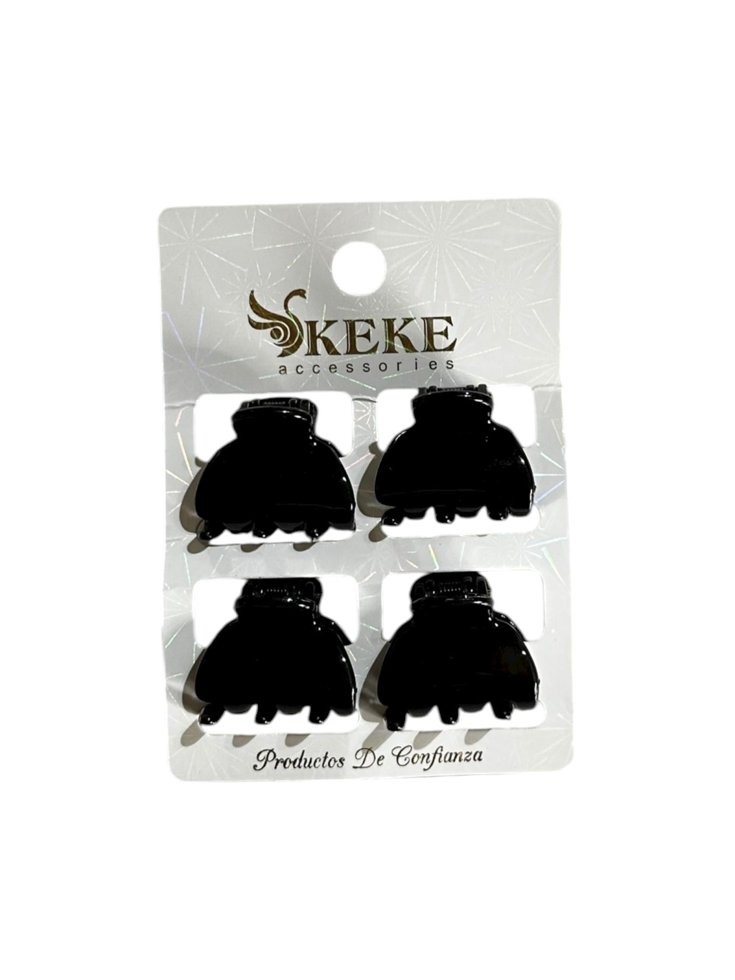 Set pinzas pequeñas color negro 4ud 3cm