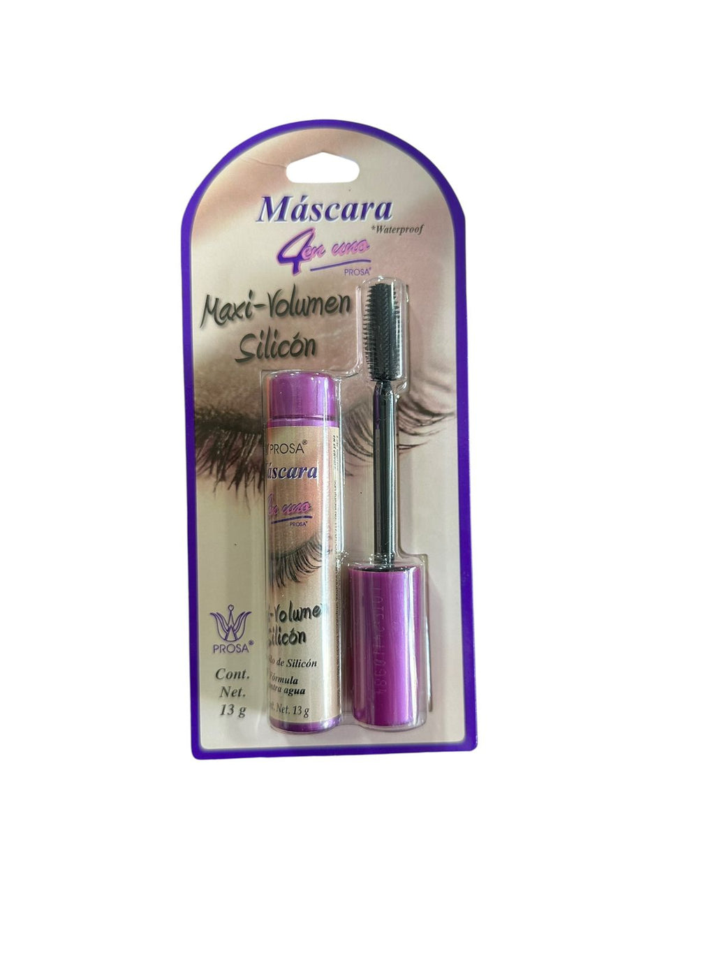 Máscara de Pestañas Maxi Volumen Silicon Prosa