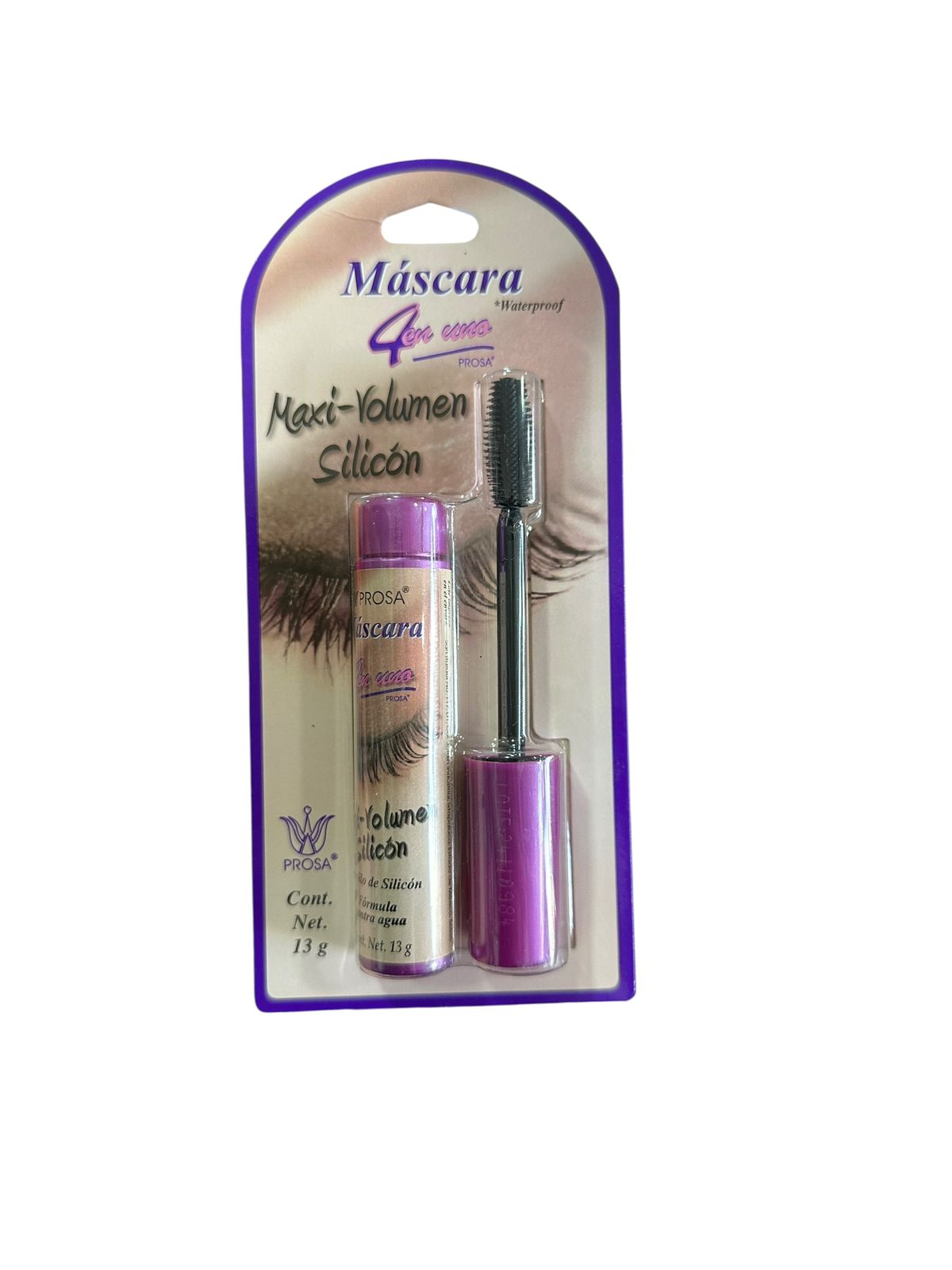 Máscara de Pestañas Maxi Volumen Silicon Prosa