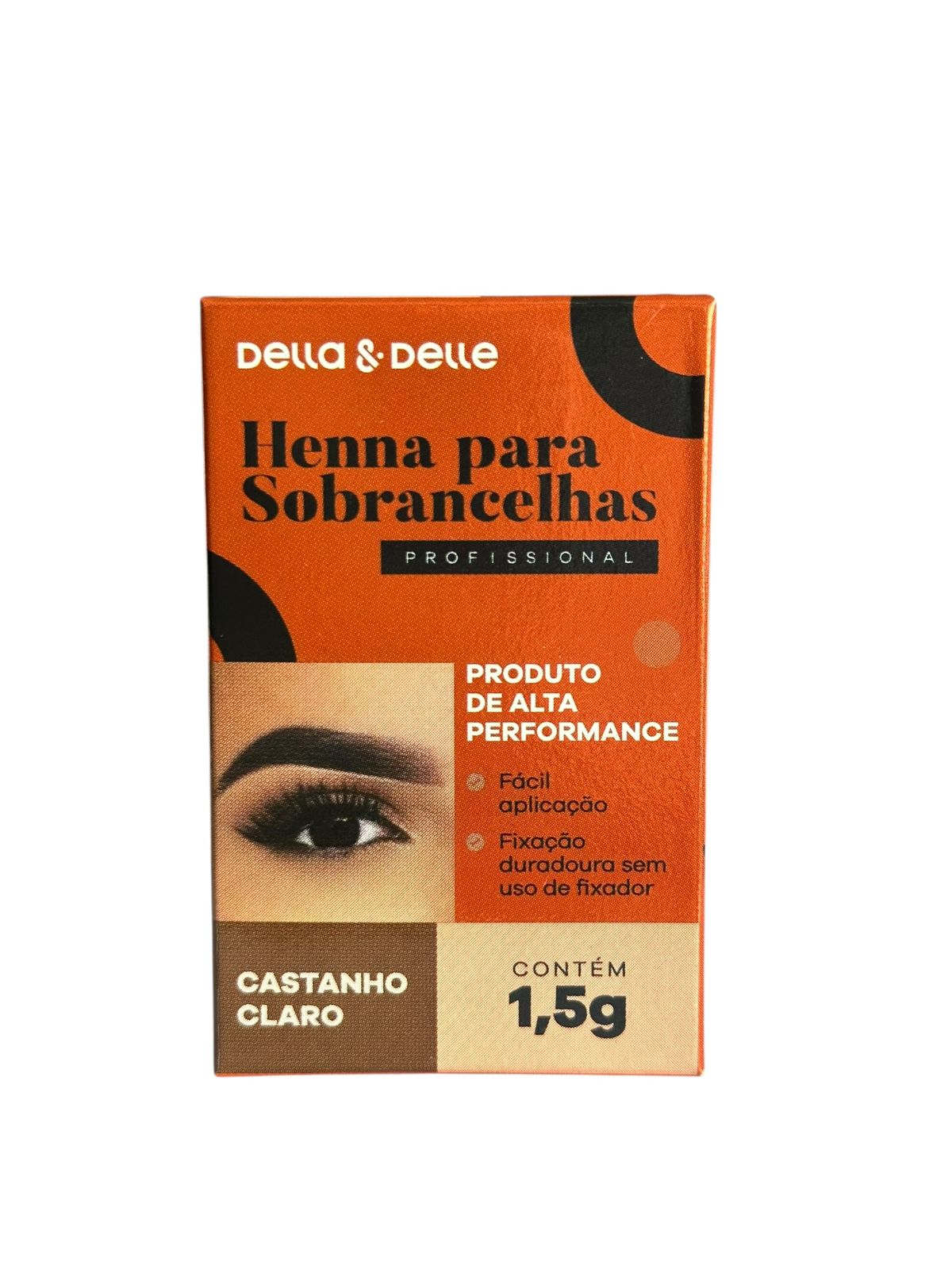 Henna Para Cejas Castaño Claro 1.5g Della & Delle