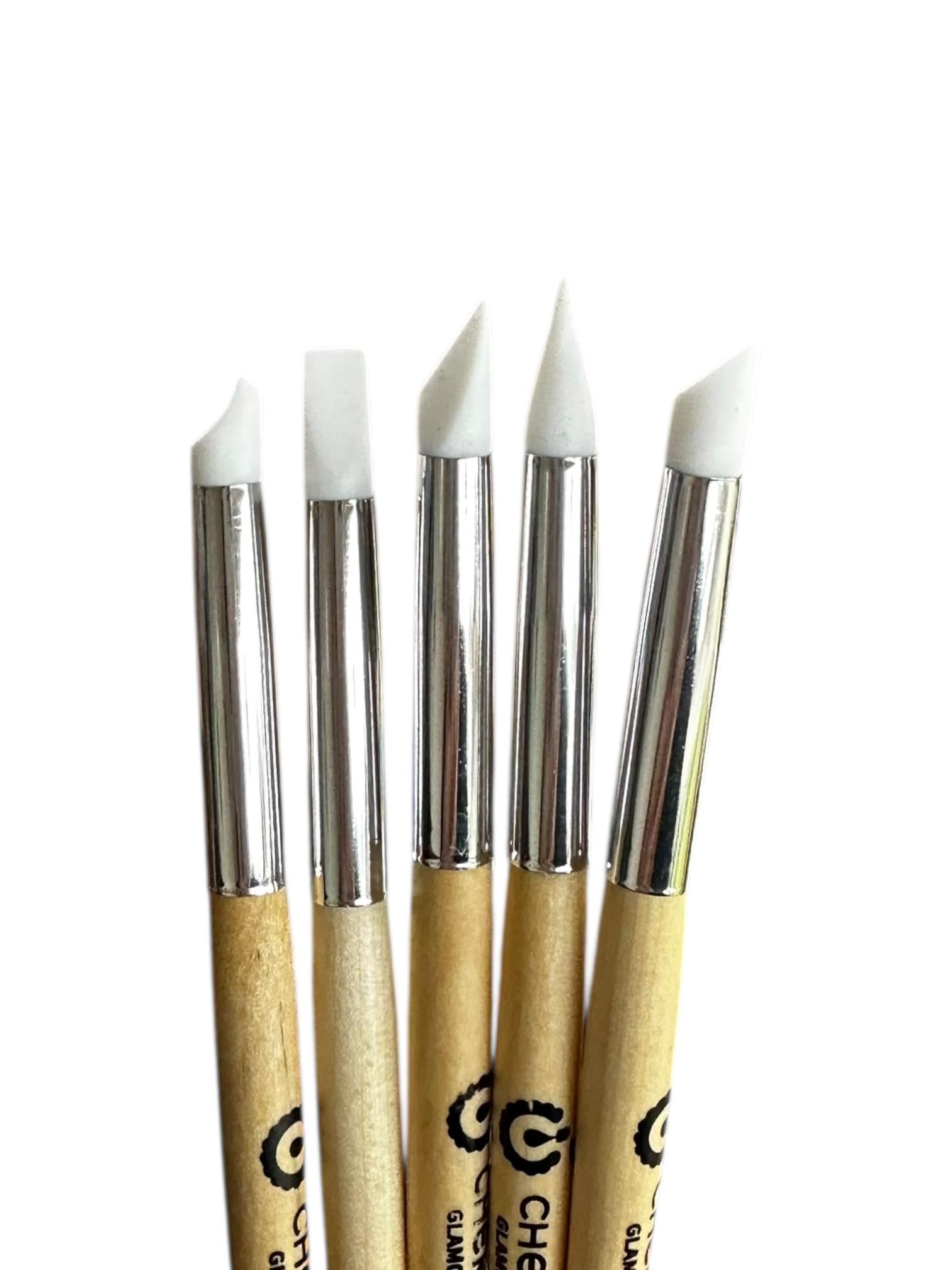 Set Pinceles Silicona 5 pcs Cherimoya