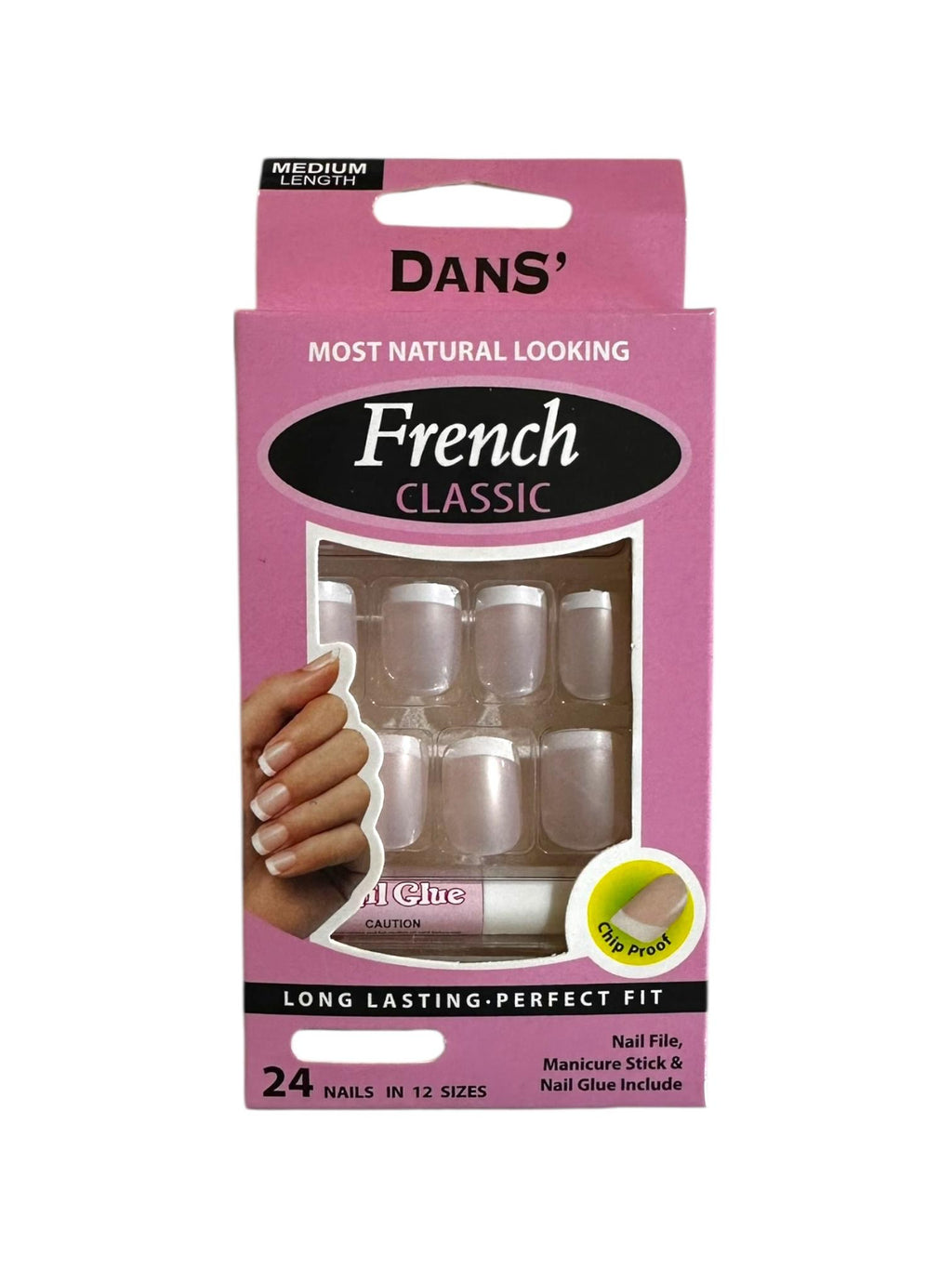 Set De Uñas Postizas French Classic Dans