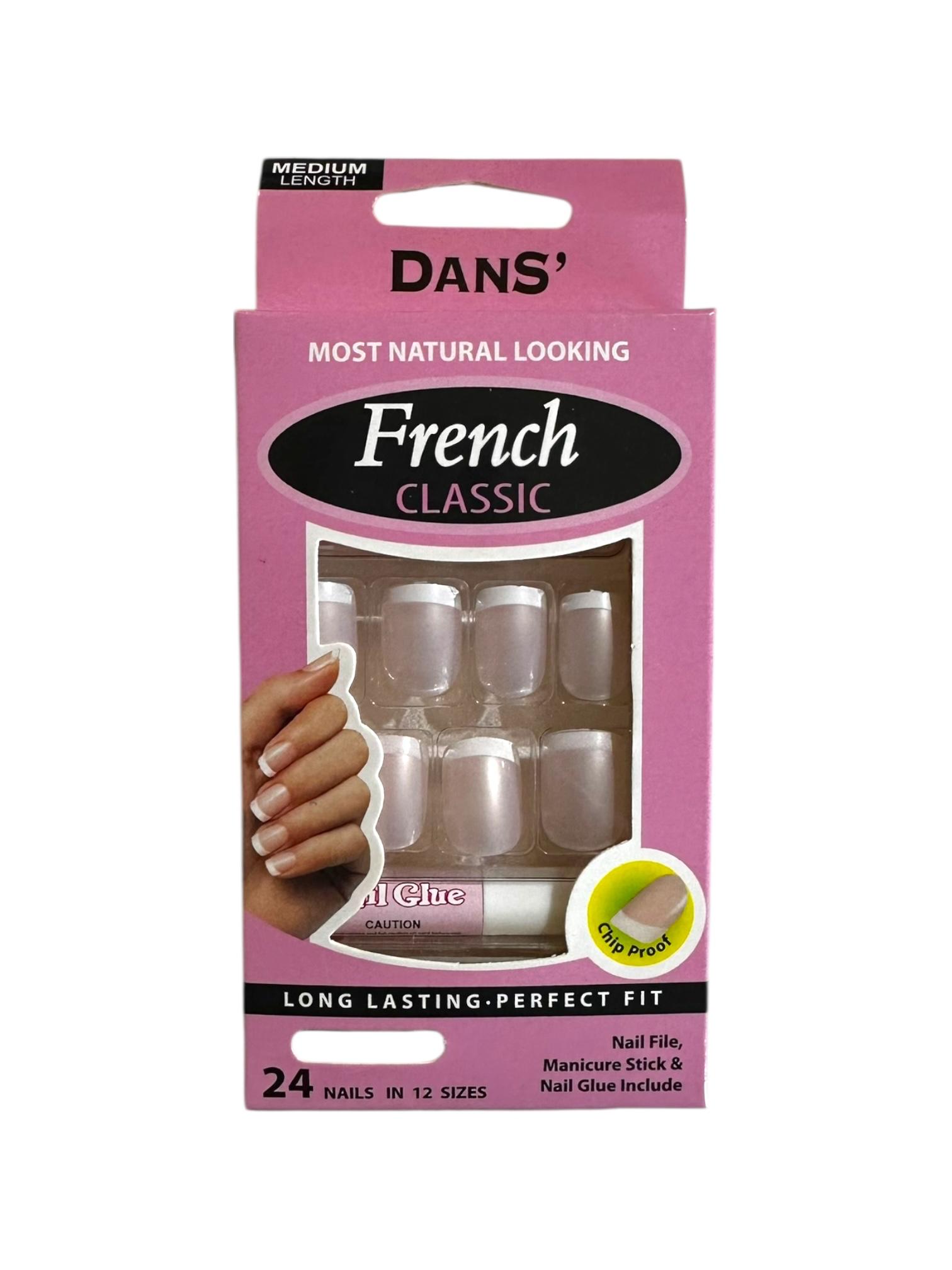 Set De Uñas Postizas French Classic Dans