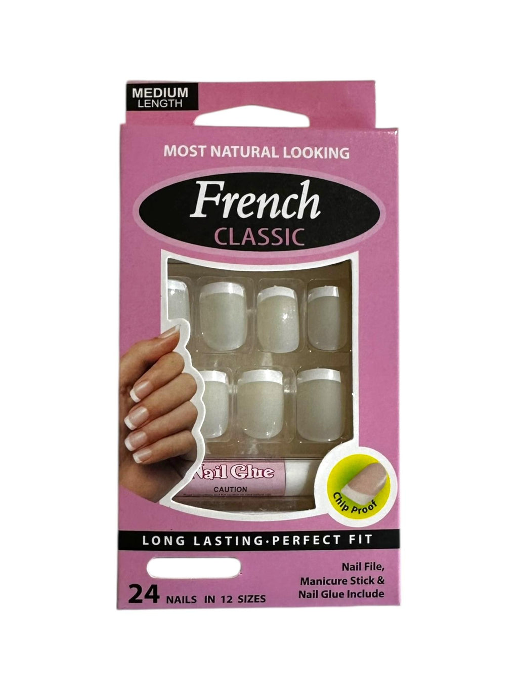 Set De Uñas Postizas French Classic Dans