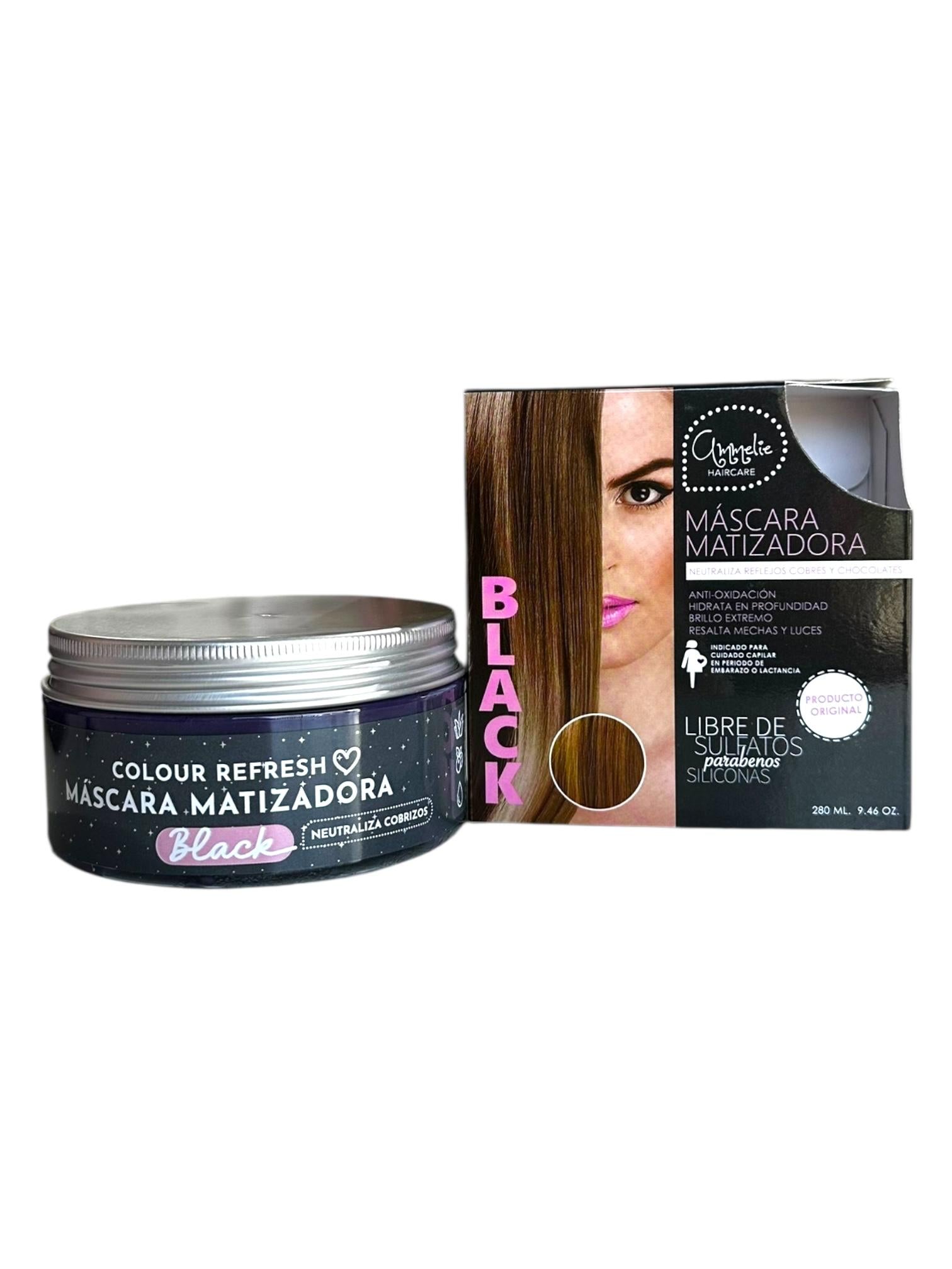 Mascarilla Matizadora Black 280ml Ammelie