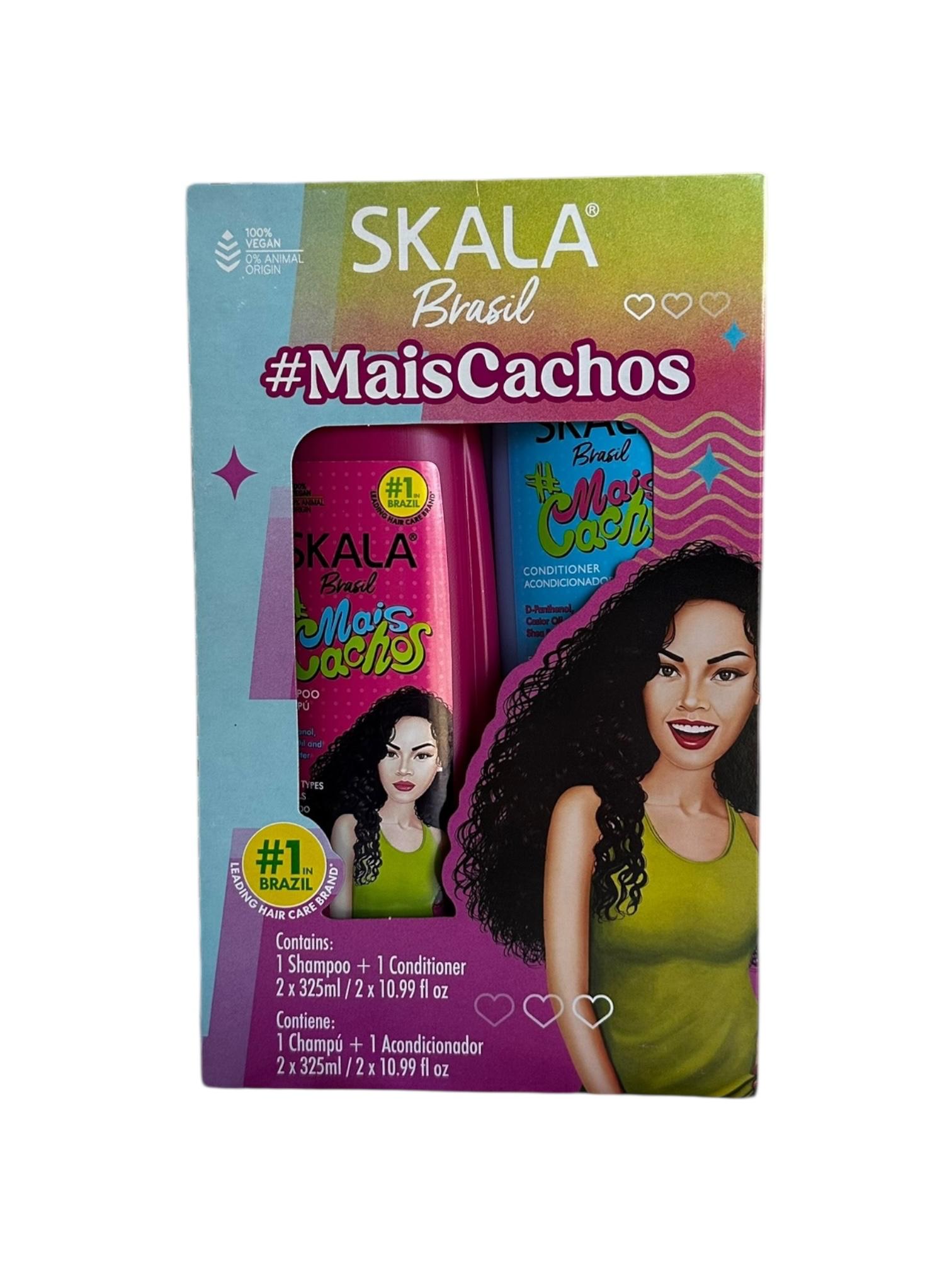 Kit Shampoo y acondicionar Mais Cachos 650ml Skala