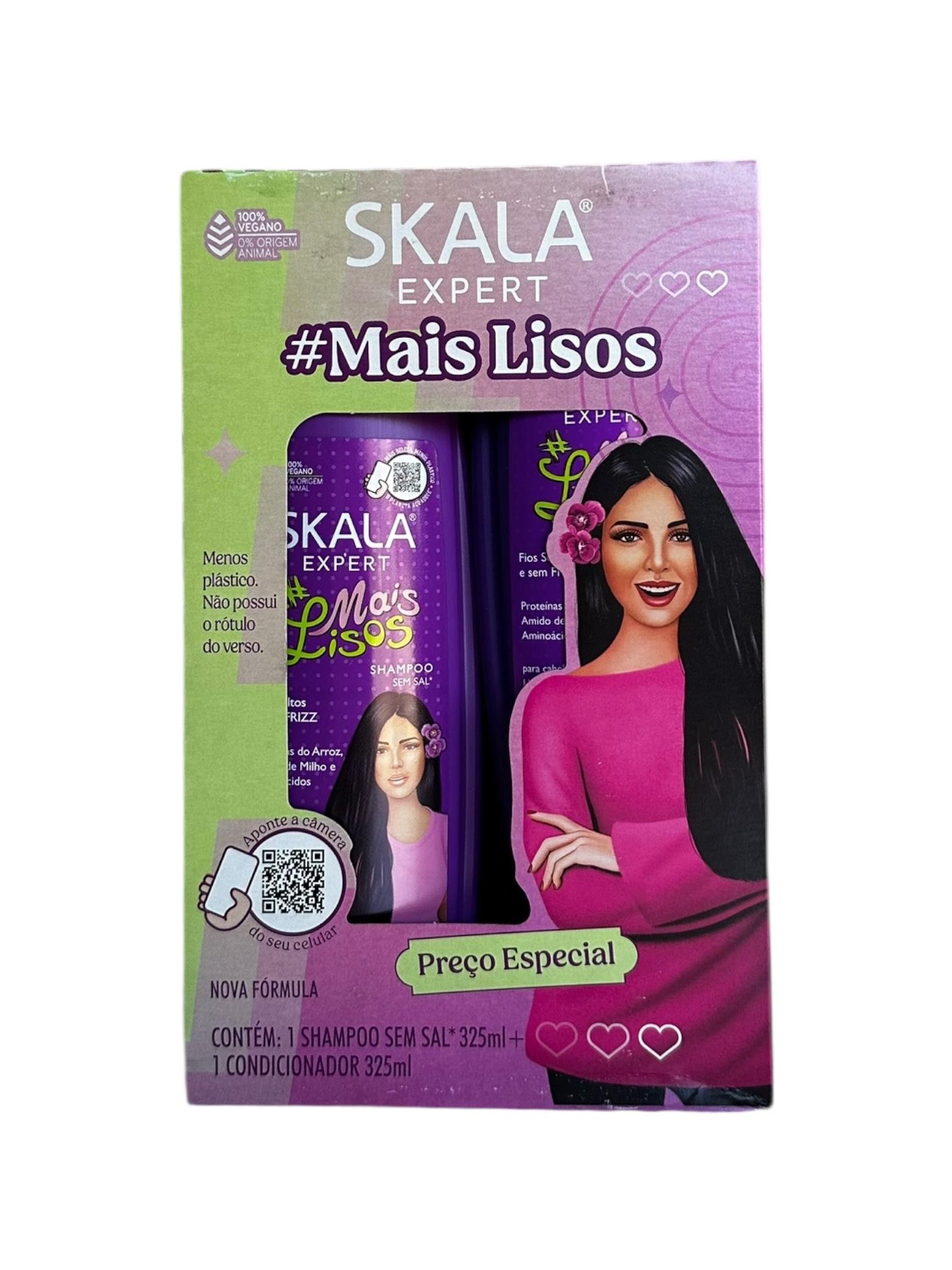Kit Shampoo y acondicionar Mais Lisos 650ml Skala