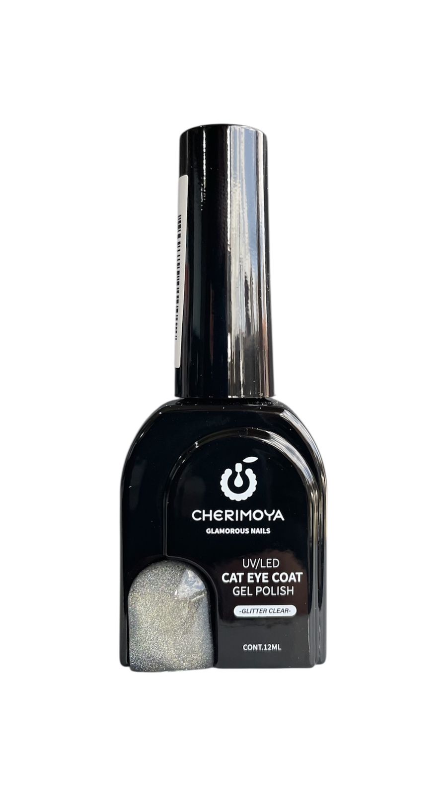 Esmalte Ojo De Gato Glitter Clear 001 12ml Cherimoya