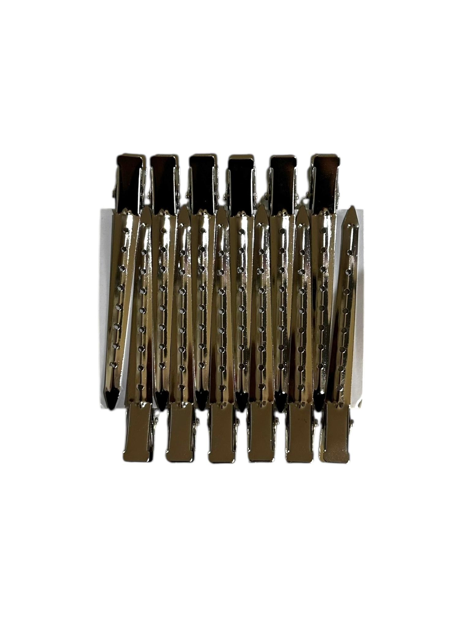 Set de Pinzas Cocodrilo Metálico 9 cm 12ud