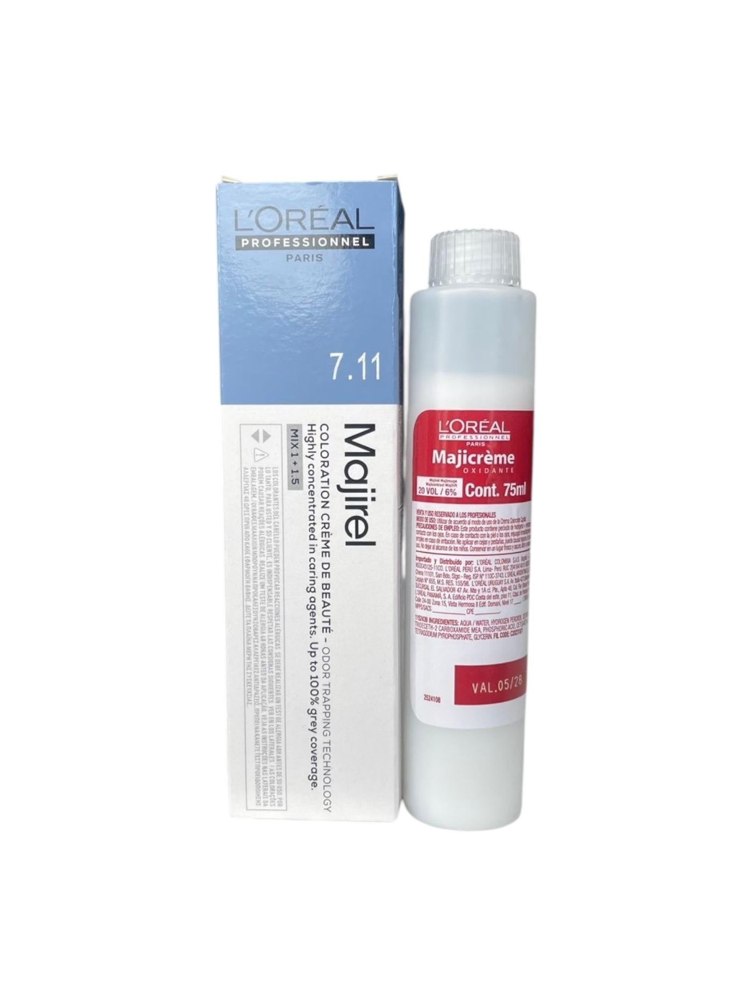Tintura Ash 7.11 60ml R25 V522 LP Majirel