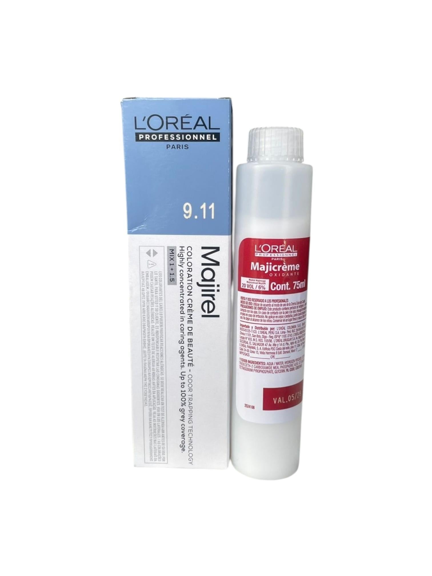 Tintura Ash 9.11 60ml R25 V522 LP Majirel