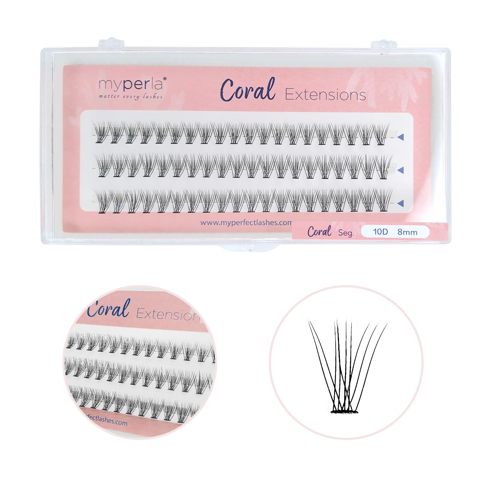 Pestañas Coral Postizas 10D 8mm My Perla