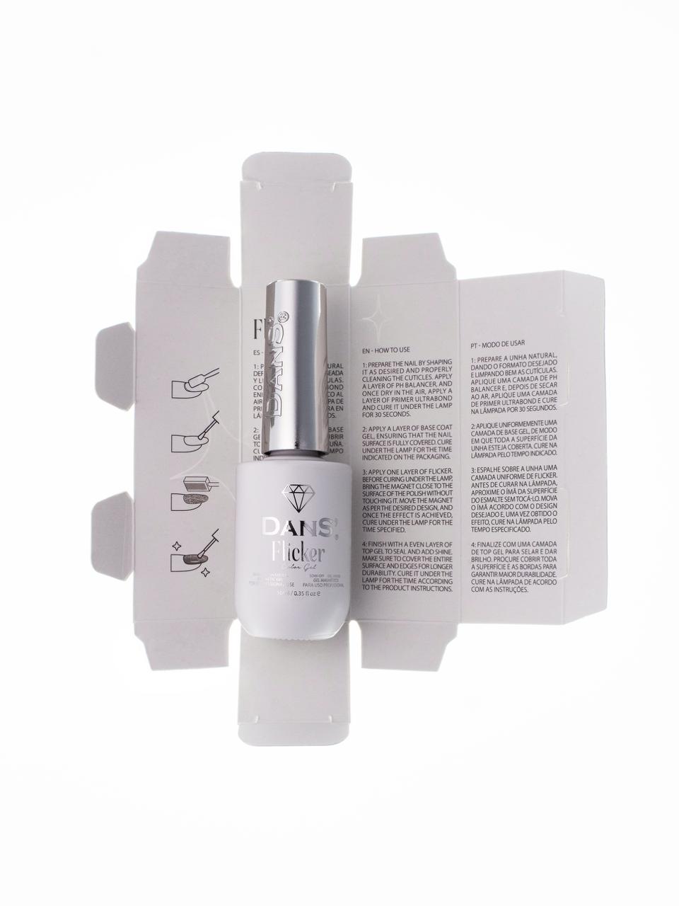 Gel esmalte Ojo De Gato Flicker 10ml Dans