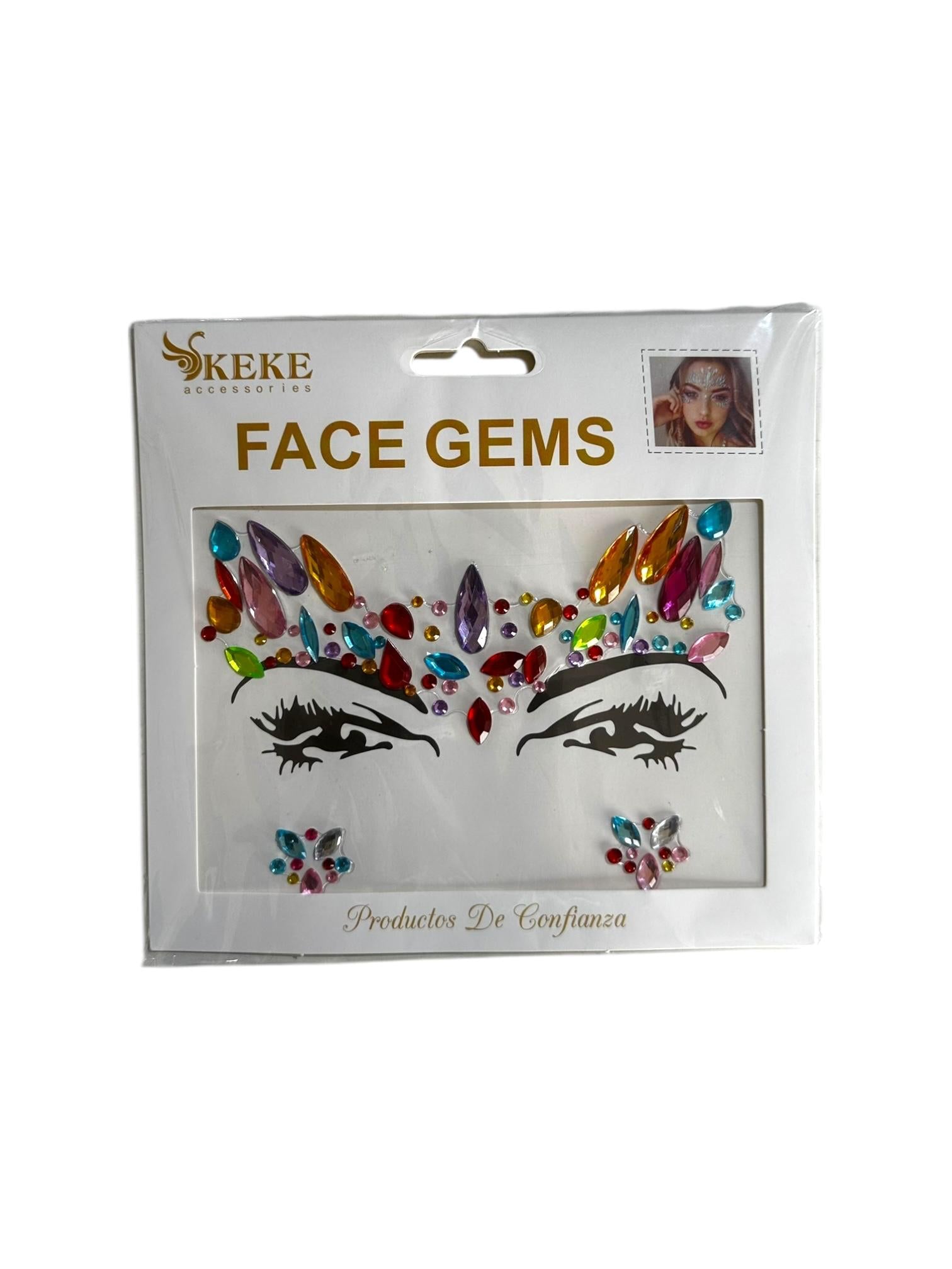 Sticker Gemas para Rostro