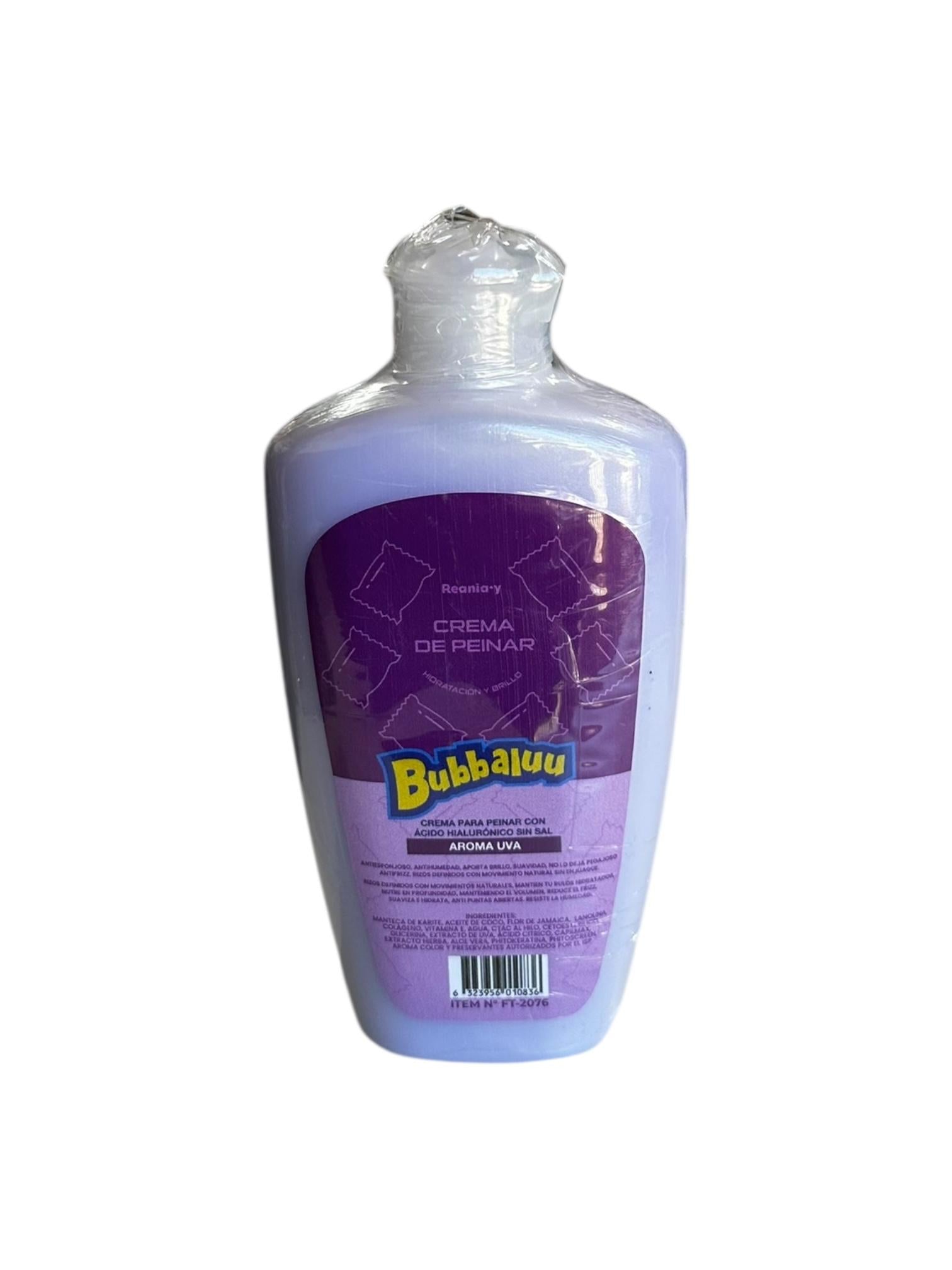 Crema Para Peinar Uva 250ml Bubbaluu