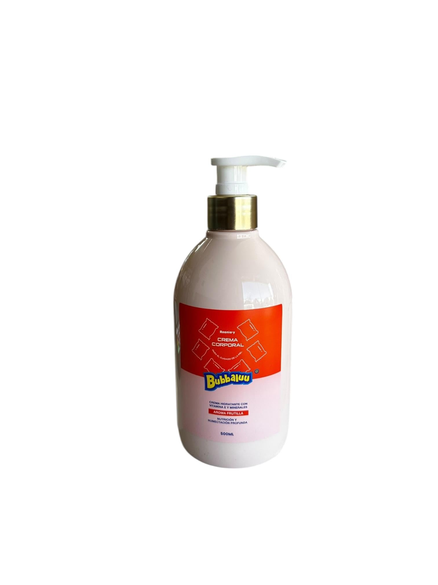 Crema Corporal Hidratante Frutilla 500ml Bubbaluu