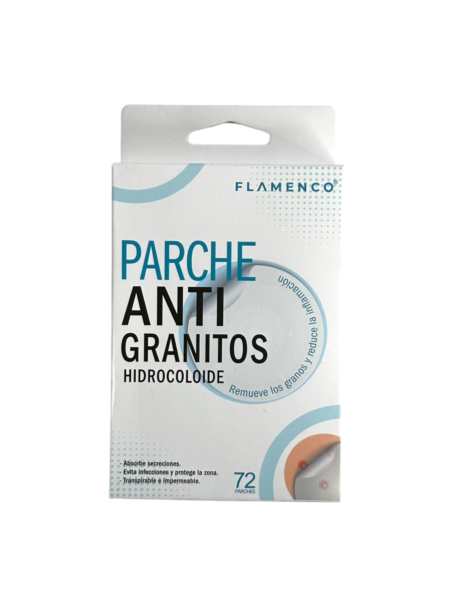 Parche Anti Granitos Hidrocoloide 72ud Flamenco
