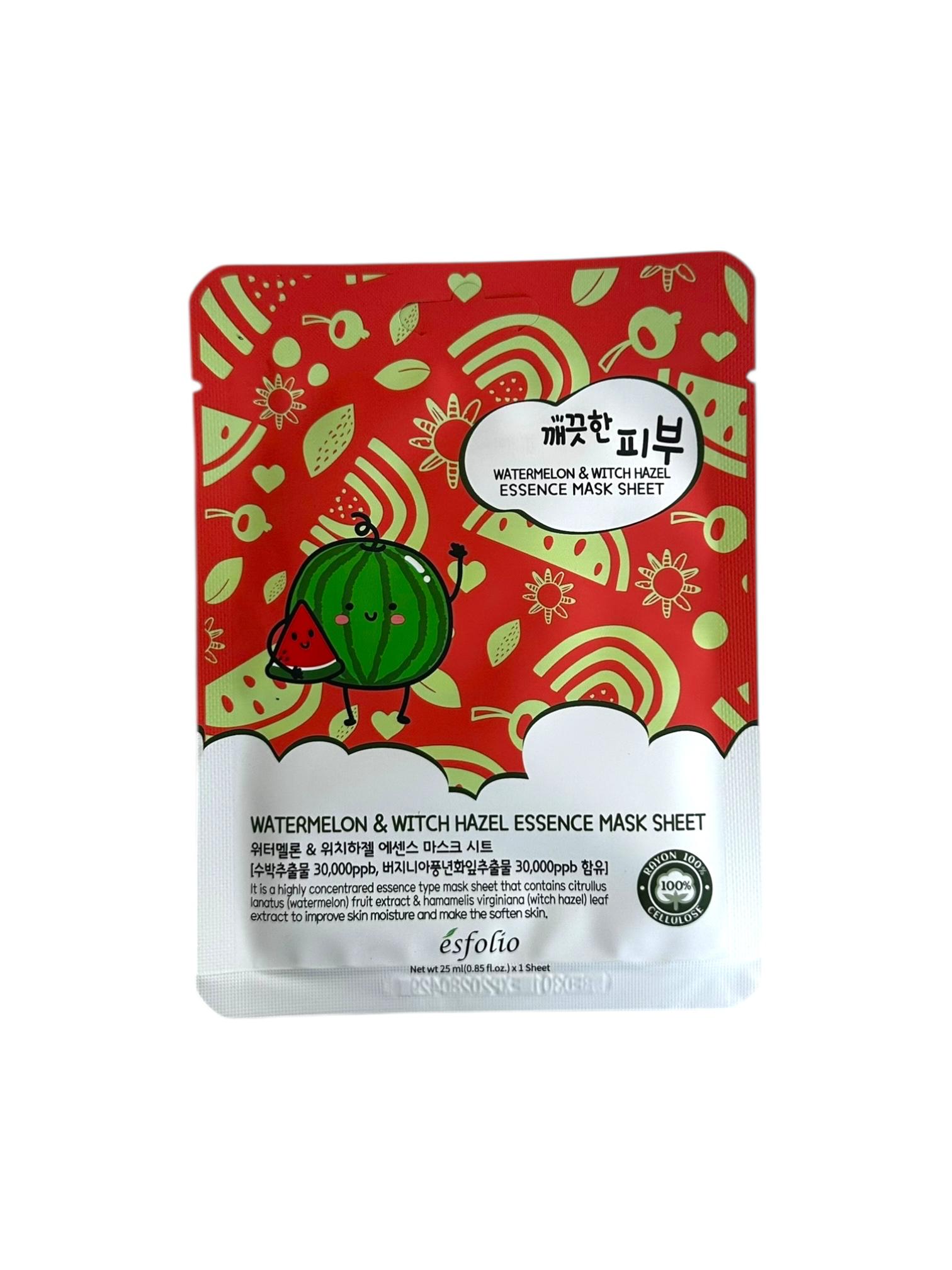 Mascara Facial Watermelon y Witch Hazel Essence Esfolío