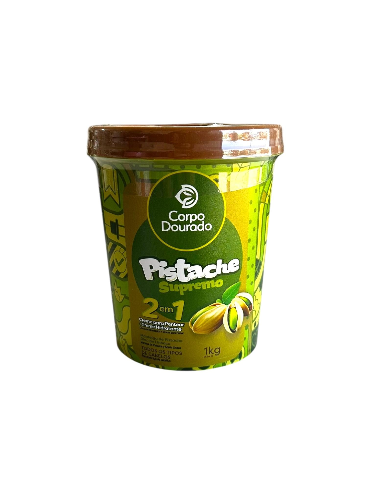 Crema Capilar Pistacho Supremo 1Kl Corpo Dourado